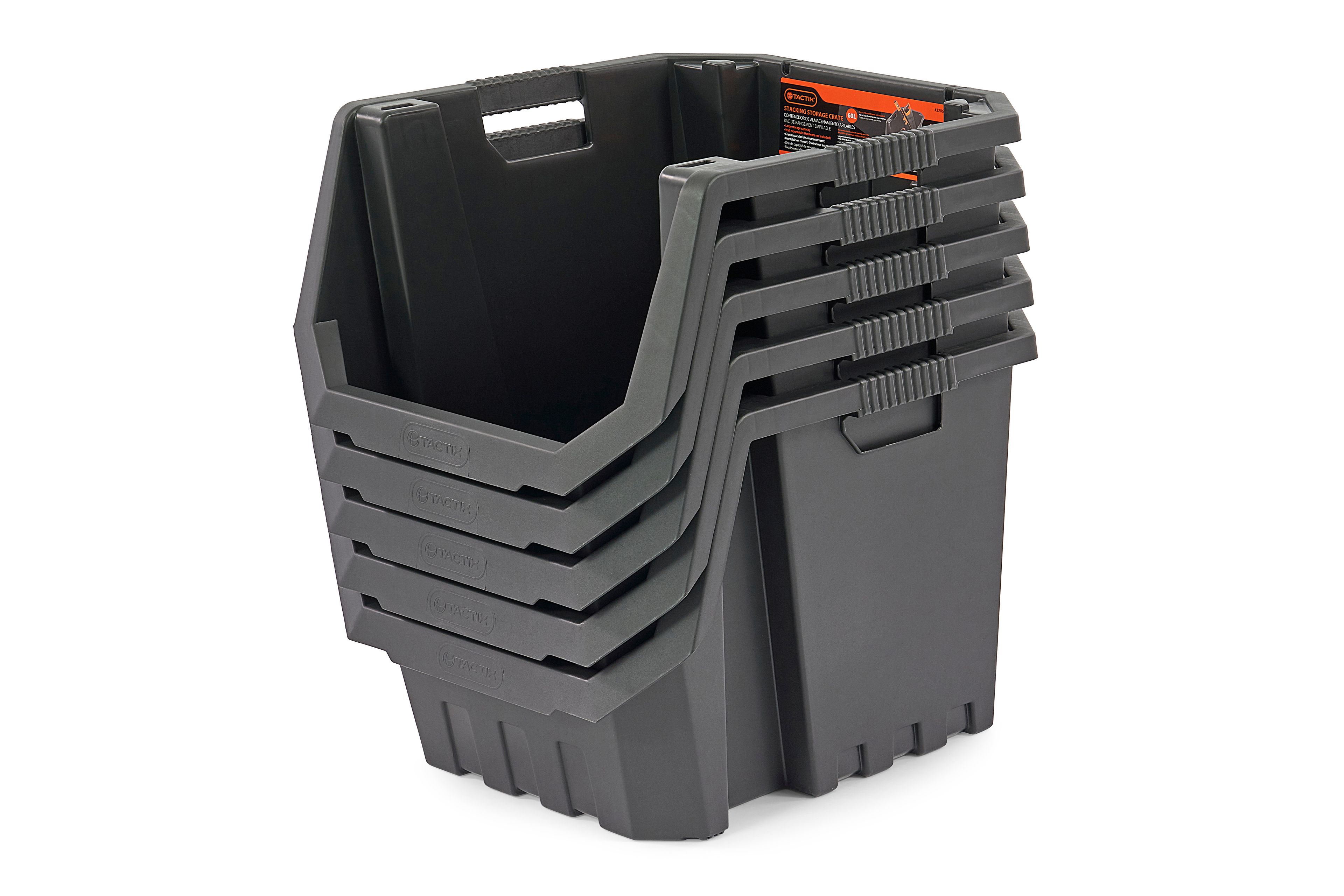 Caja de almacenamiento TACTIX, apilable, 45,5 x 58 x 40 cm Image 8