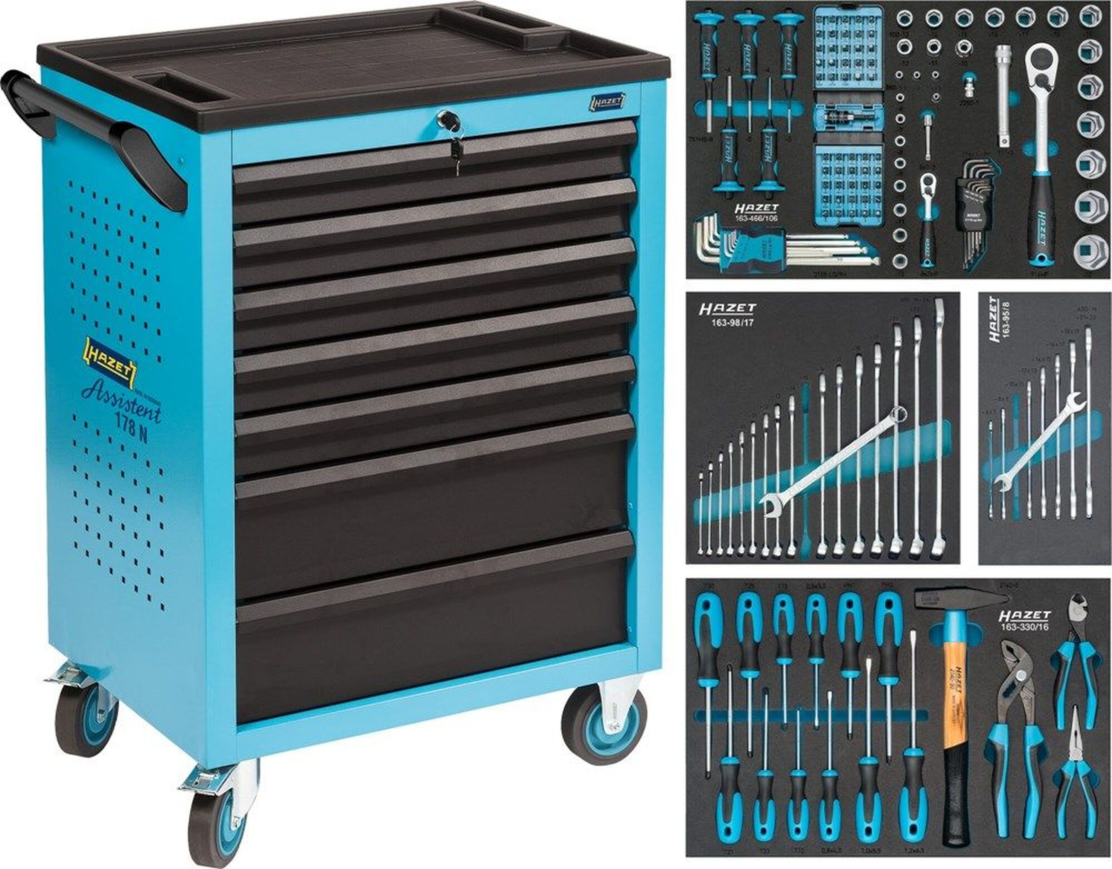 Chariot à outils Hazet rempli - 147 pièces Image 3