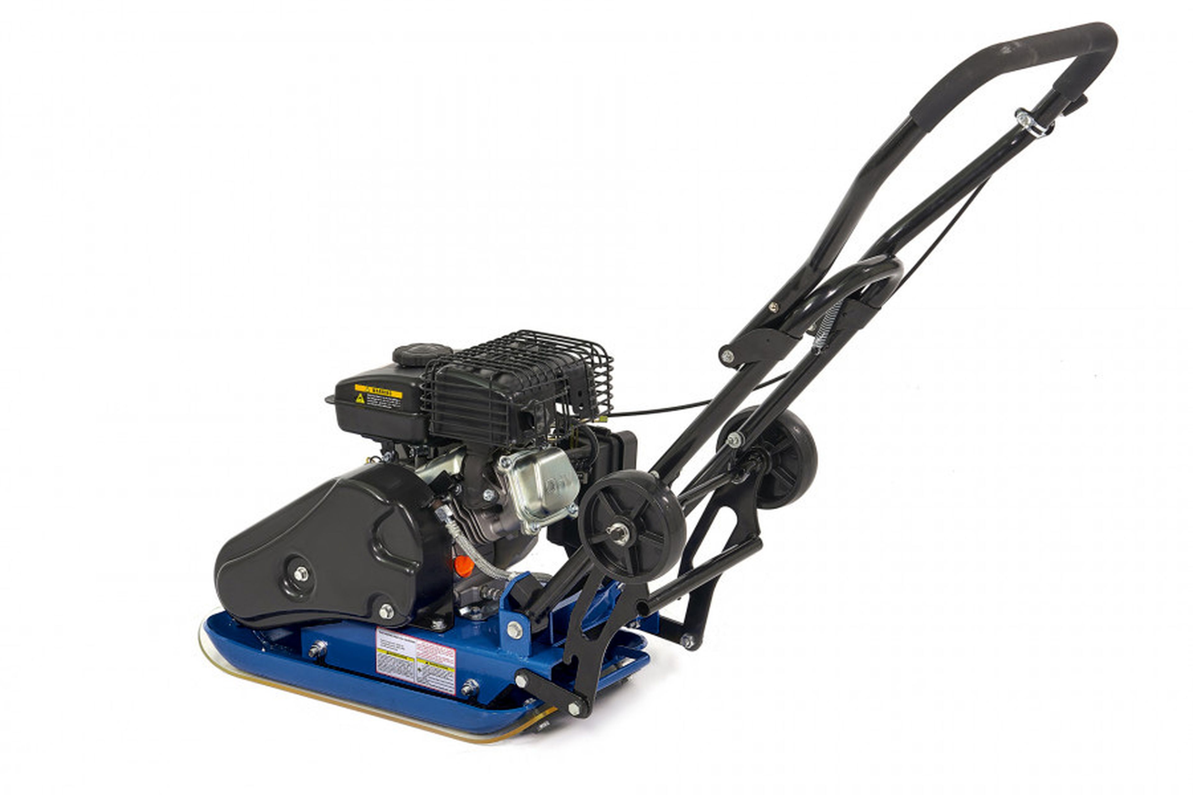 HBM Plaque vibrante avec jeu de roues et plaque de protection de la pose 8200N 2,8 HP / 78.5 CC Image 4