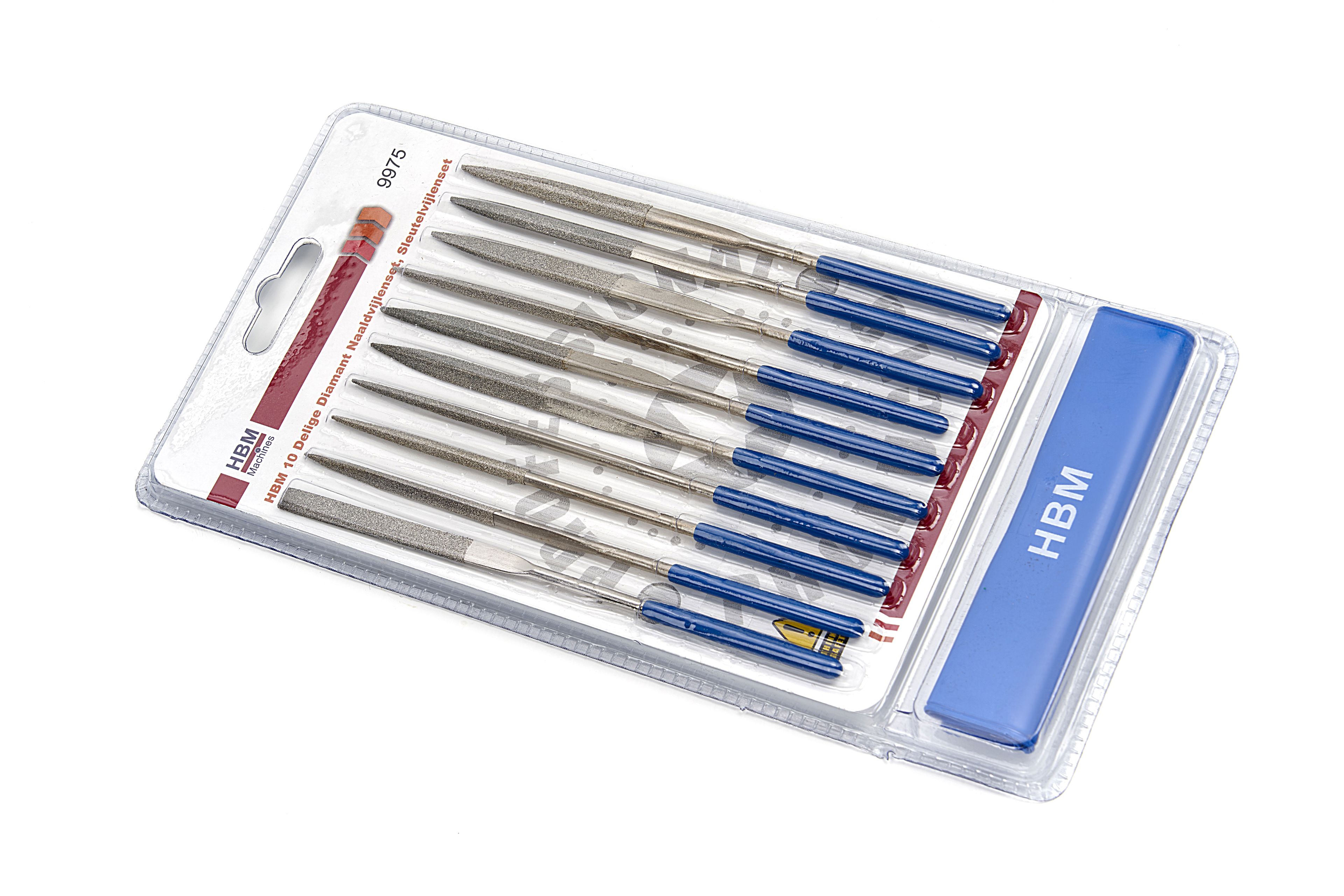 HBM 10 Delige Diamant Naaldvijlenset, Sleutelvijlenset Image 4