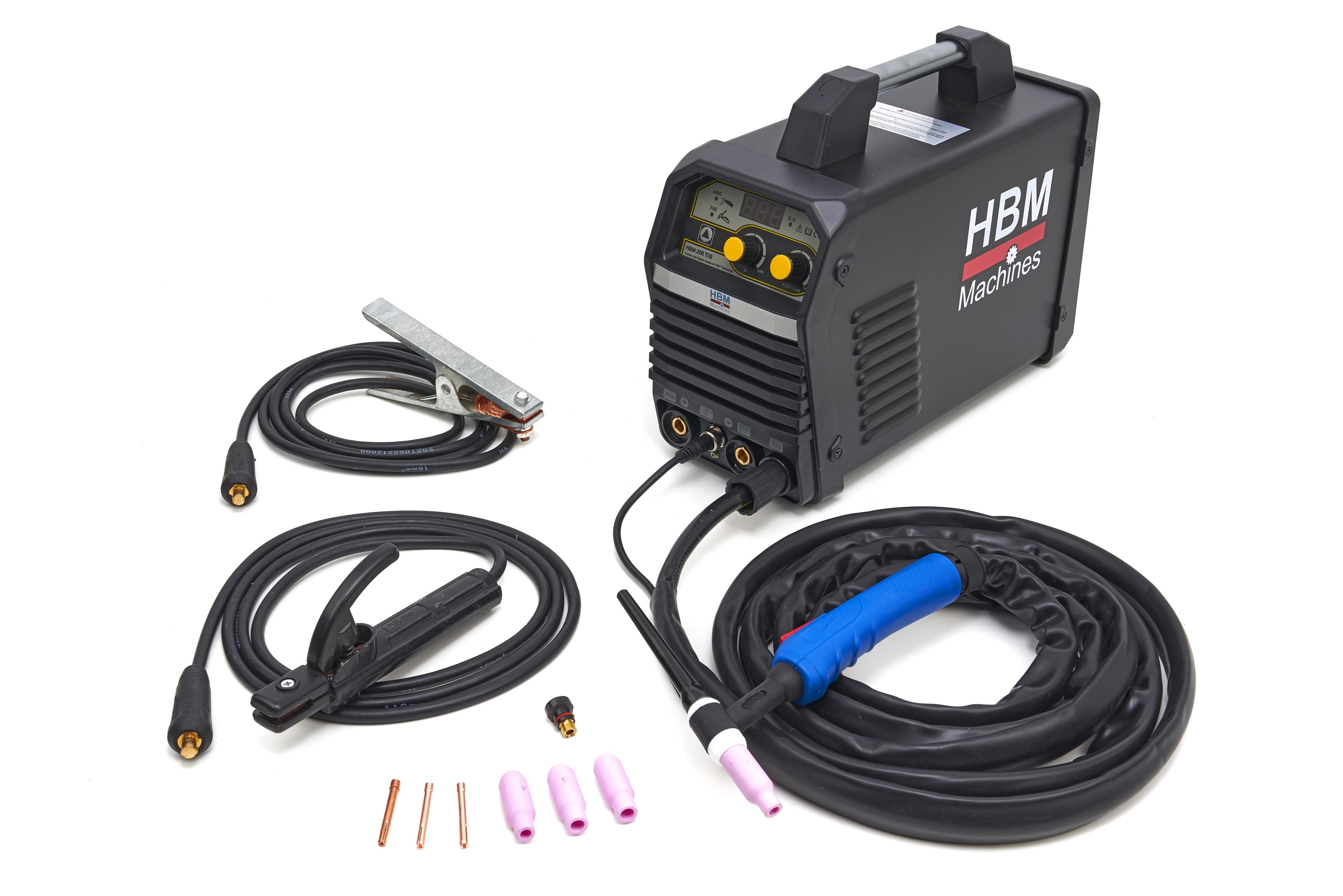 HBM 200 TIG Inversor con Pantalla Digital y Tecnología IGBT