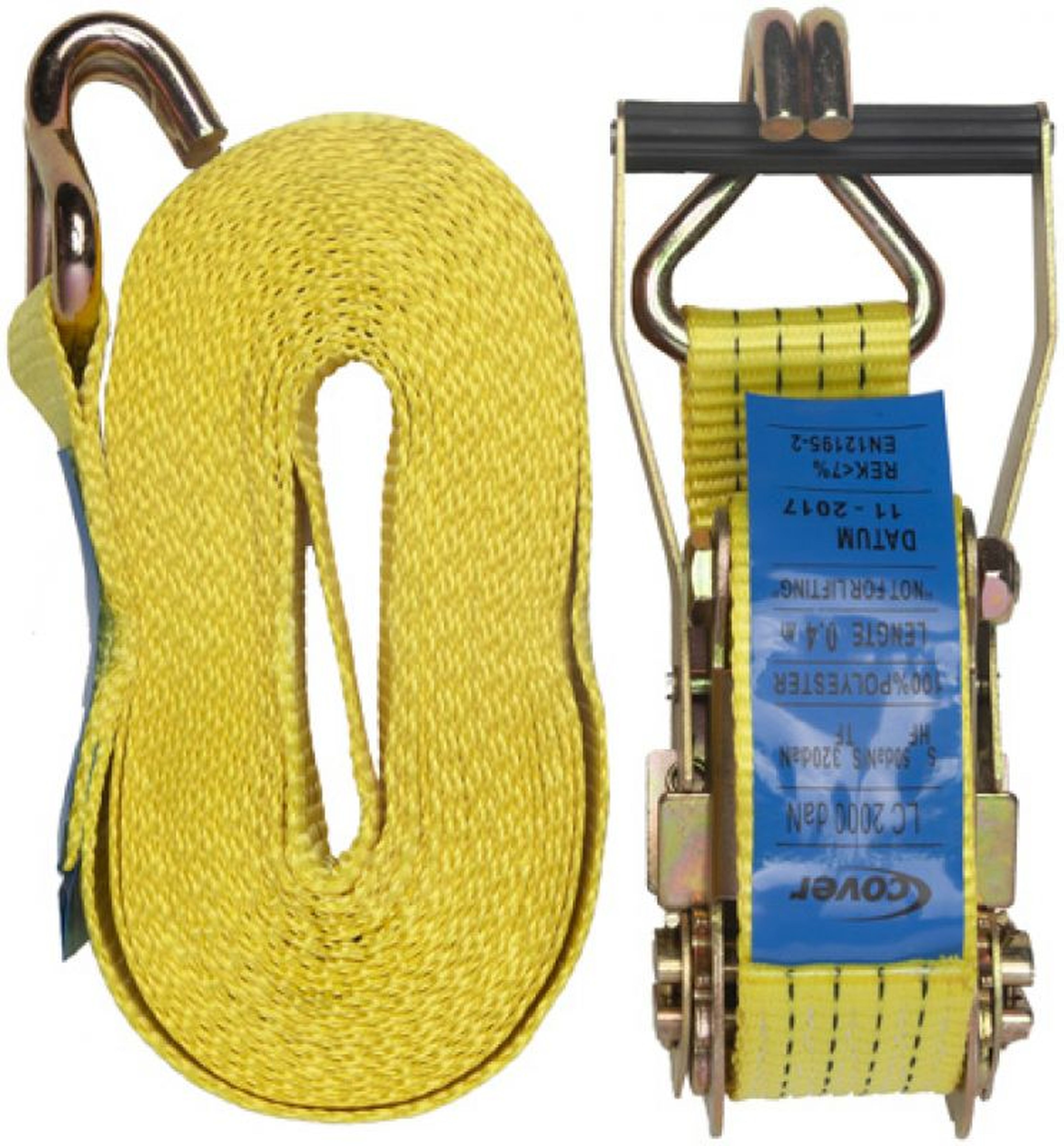 Cover sangles d'arrimage à cliquet avec crochets 9 m Image 3