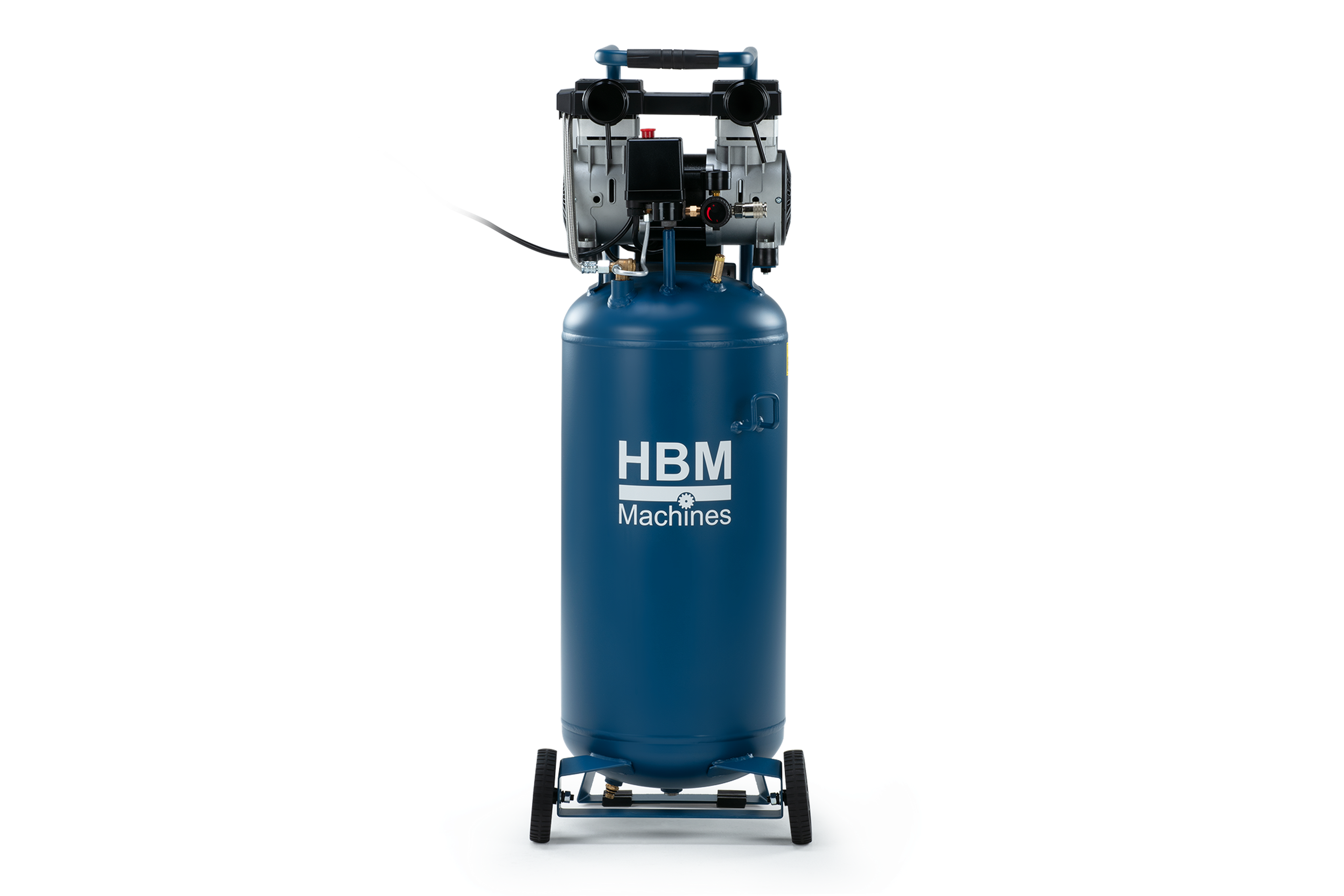 HBM staande olievrije compressor, 50 liter, 10 bar, 1,3 pk