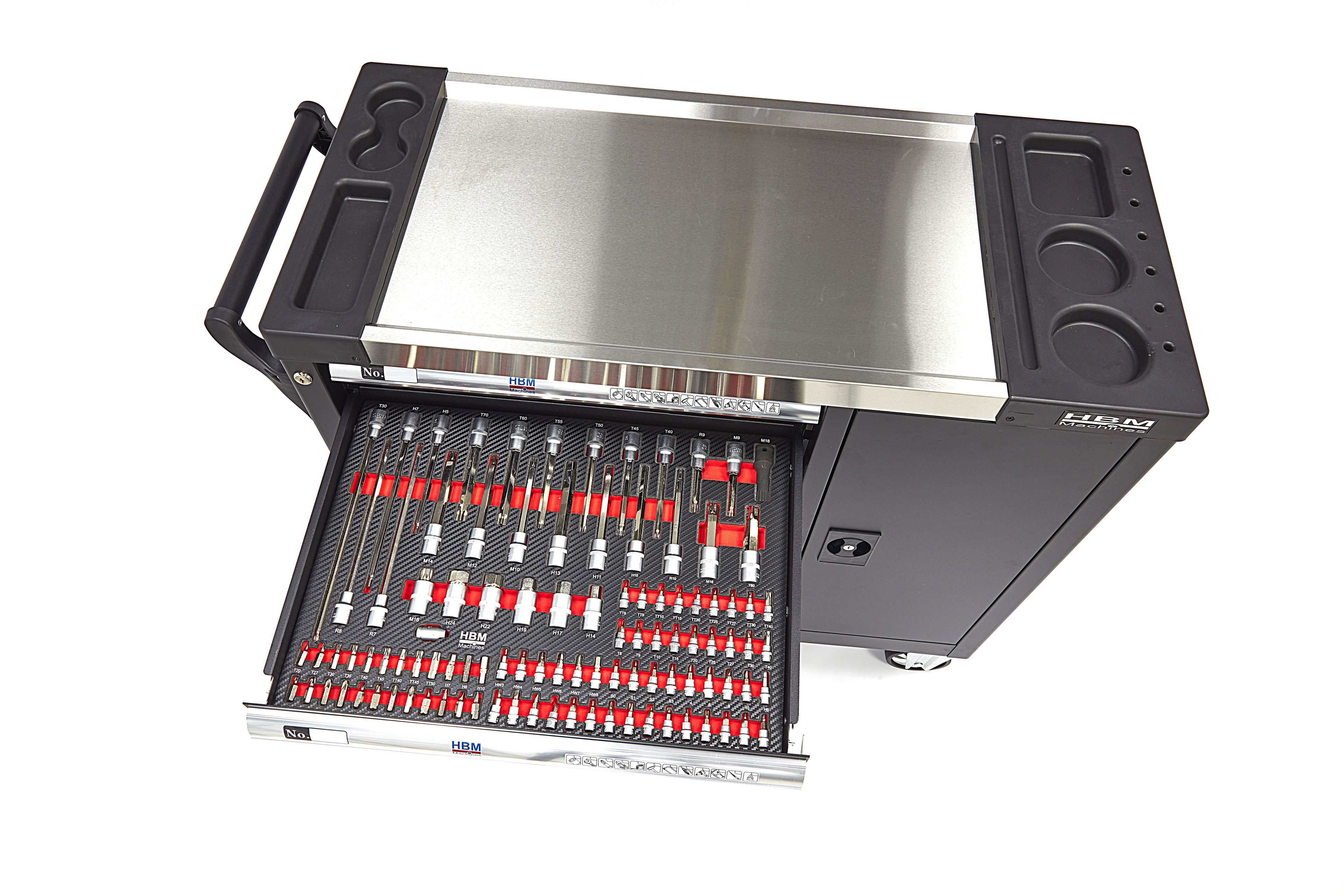 HBM XL Premium Gevulde Gereedschapswagen met Deur - 274 Delig Image 12