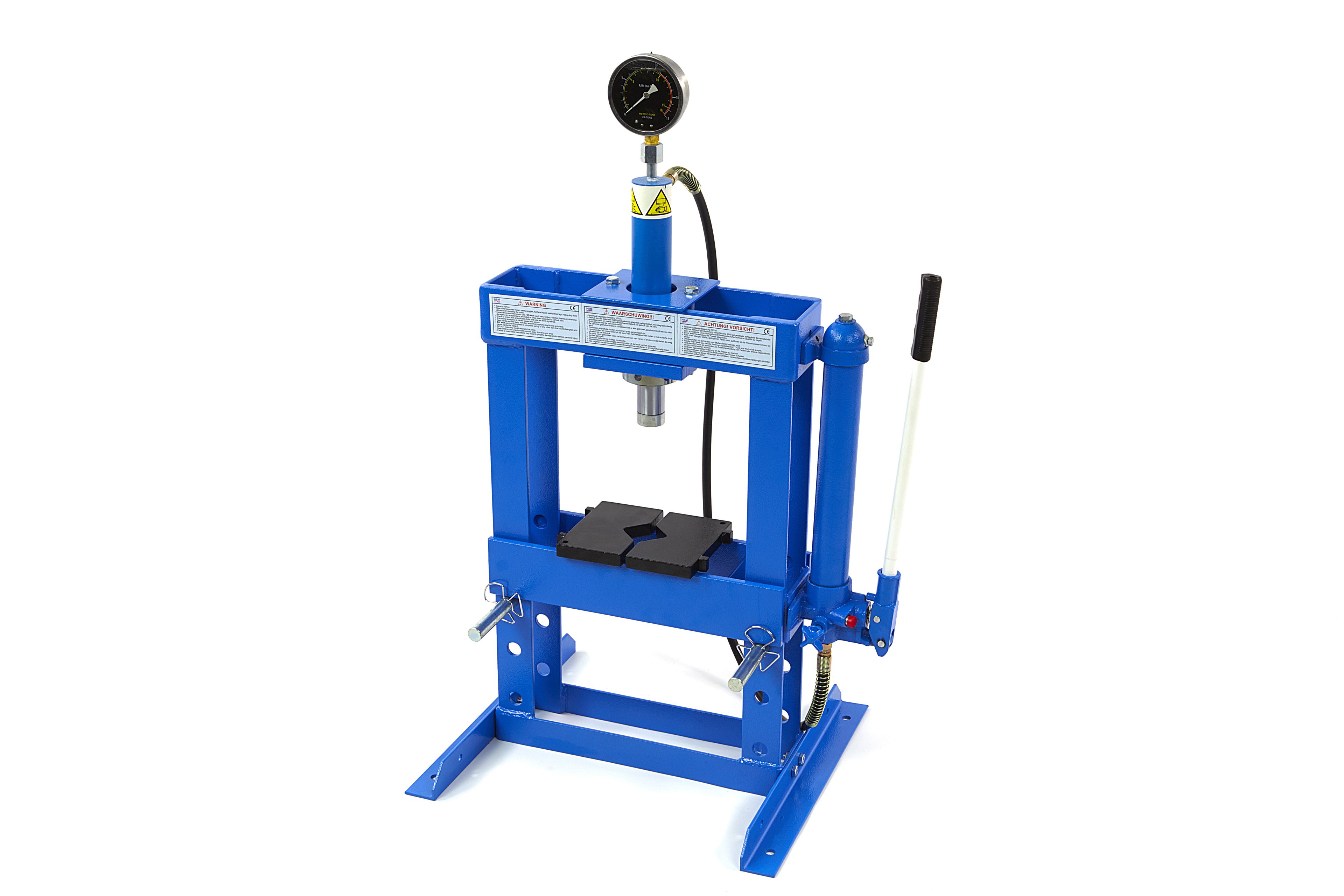 Presse hydraulique d'atelier - presse de vitrerie de HBM (10 tonnes)