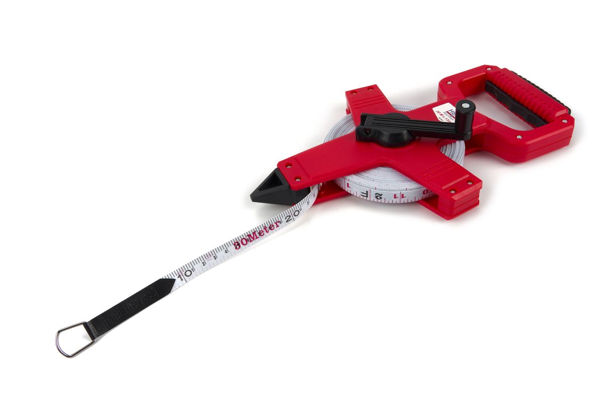 HBM 30 m x 13 mm Cinta de Medir de Fibra de Vidrio, Cinta de Medir, Topógrafo