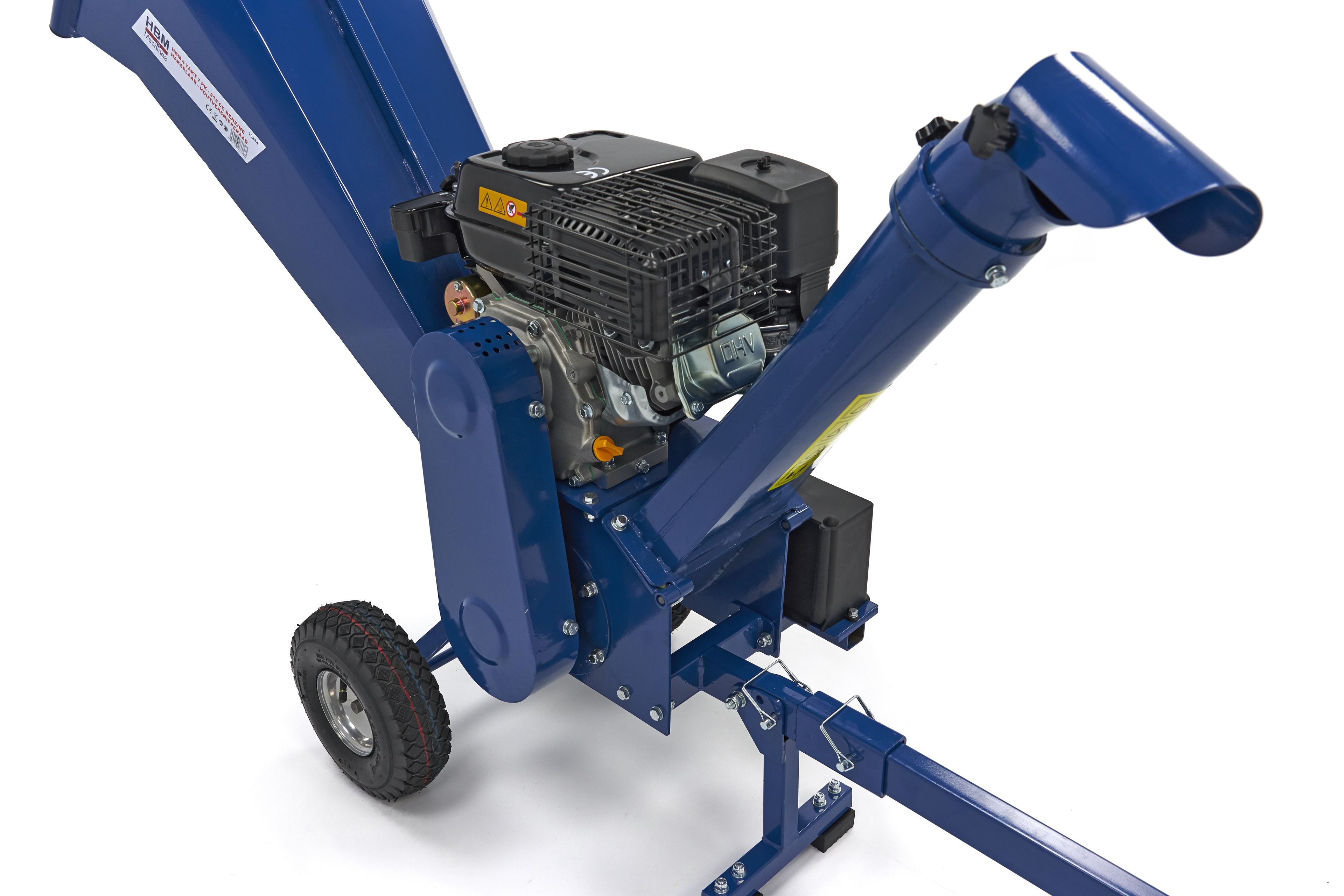 HBM Benzine hakselaar - houtversnipperaar 4 Takt 7 PK - 212 cc Image 4
