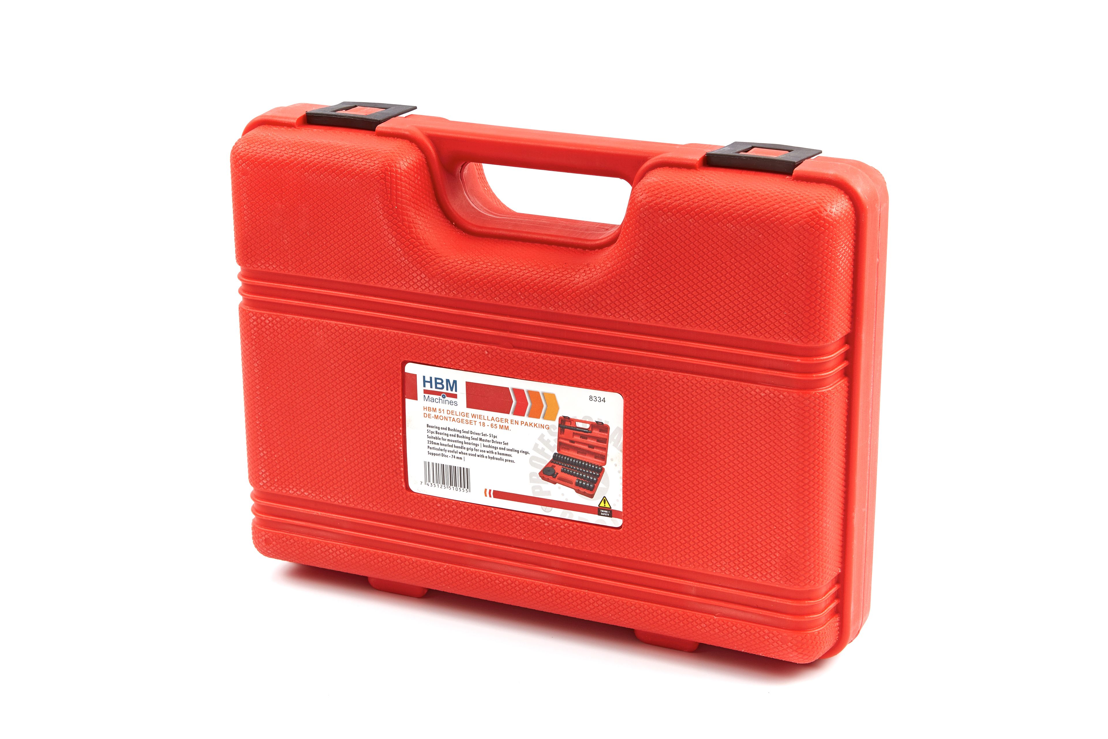 HBM Jeu de 51 pièces pour le démontage des roulements et des joints de roue 18 - 65 mm Image 5