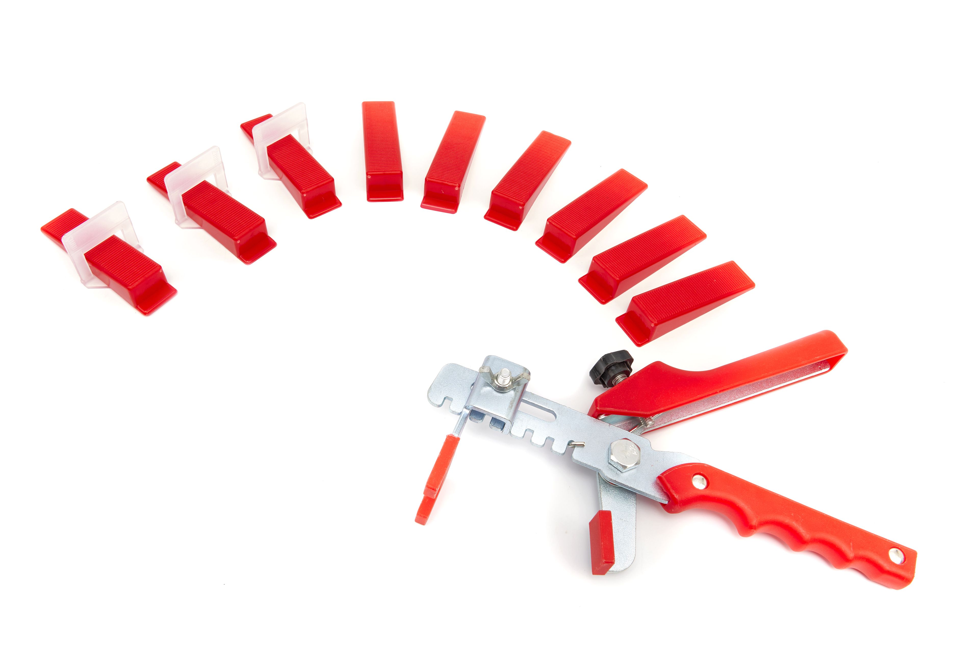 Jeu d'outils de nivellement de carreaux HBM 802 pièces, y compris les supports de distance.