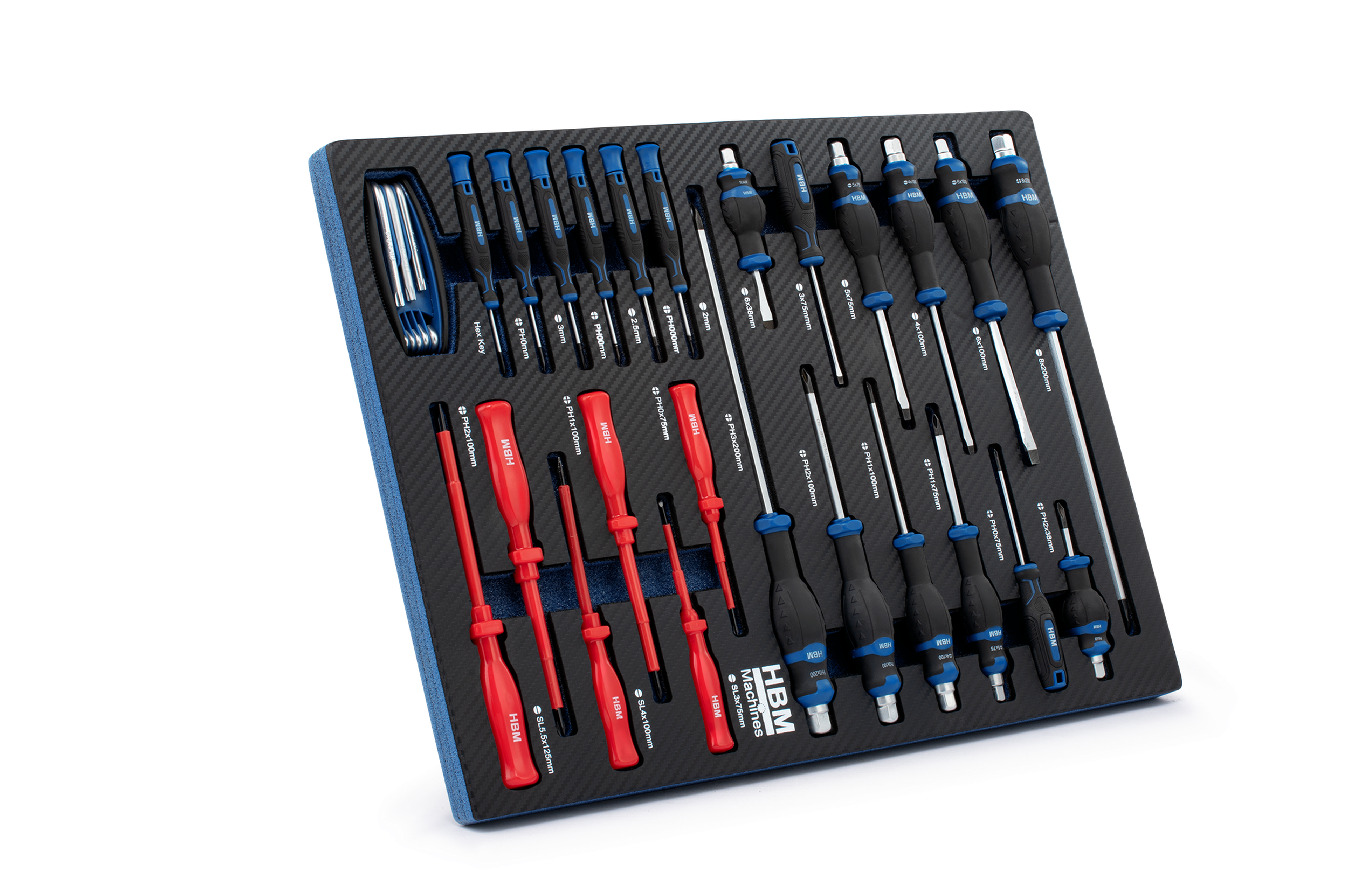 HBM inlays met gereedschapset 154-delig, voor gereedschapswagen, blauw Image 4