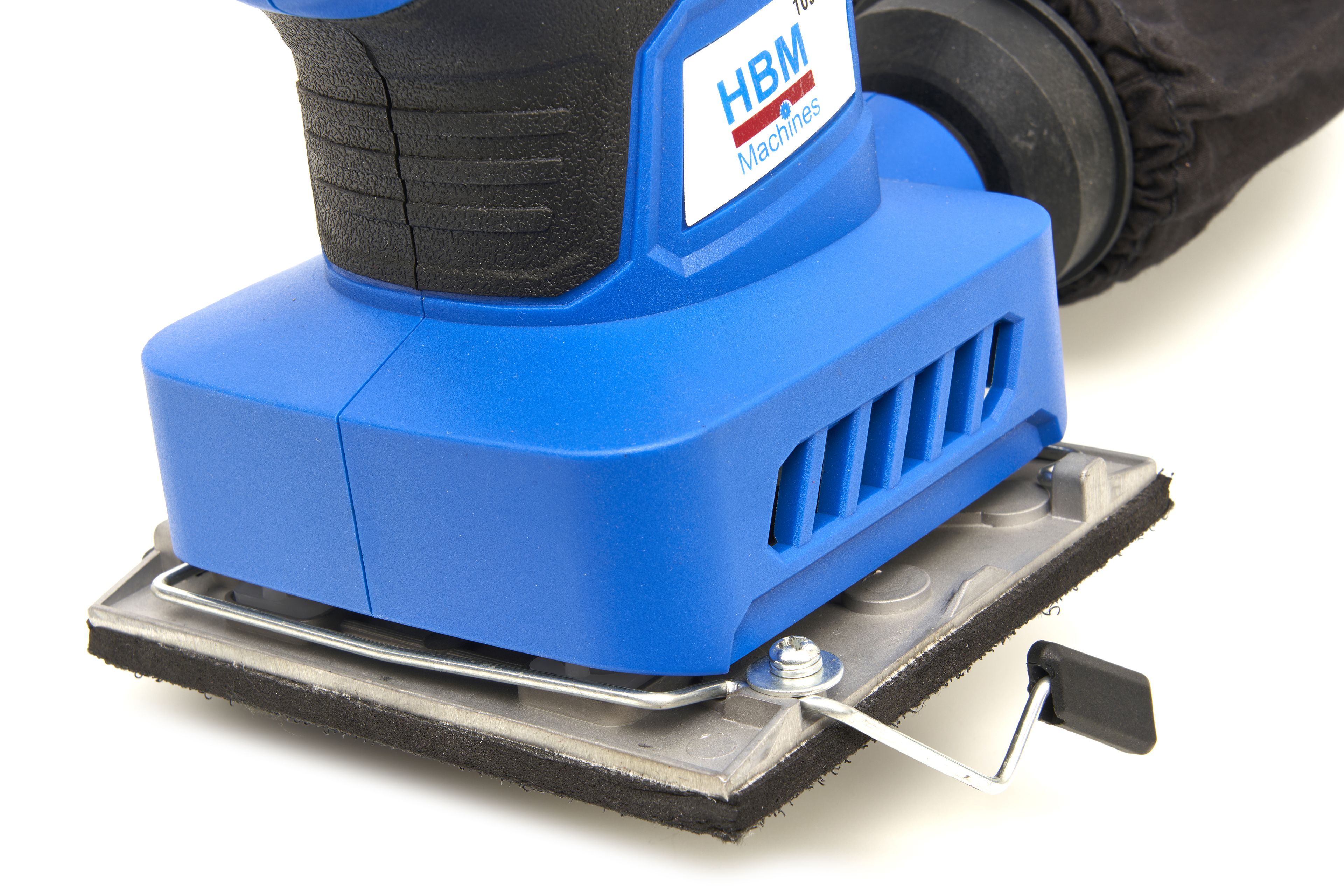 HBM Ponceuse orbitale, ponceuse à main 240 Watts avec 12 feuilles abrasives. Image 5