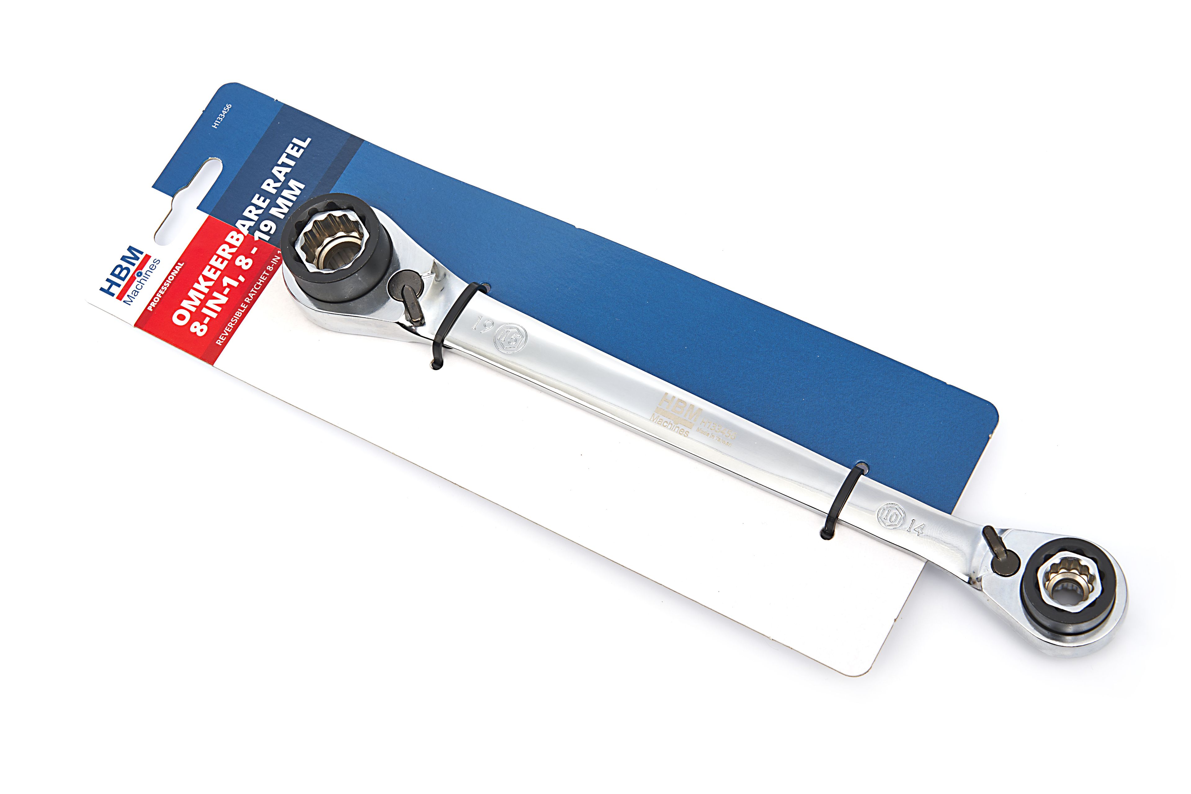 HBM omkeerbare ratel 8-in 1, 8 - 19 mm Image 7