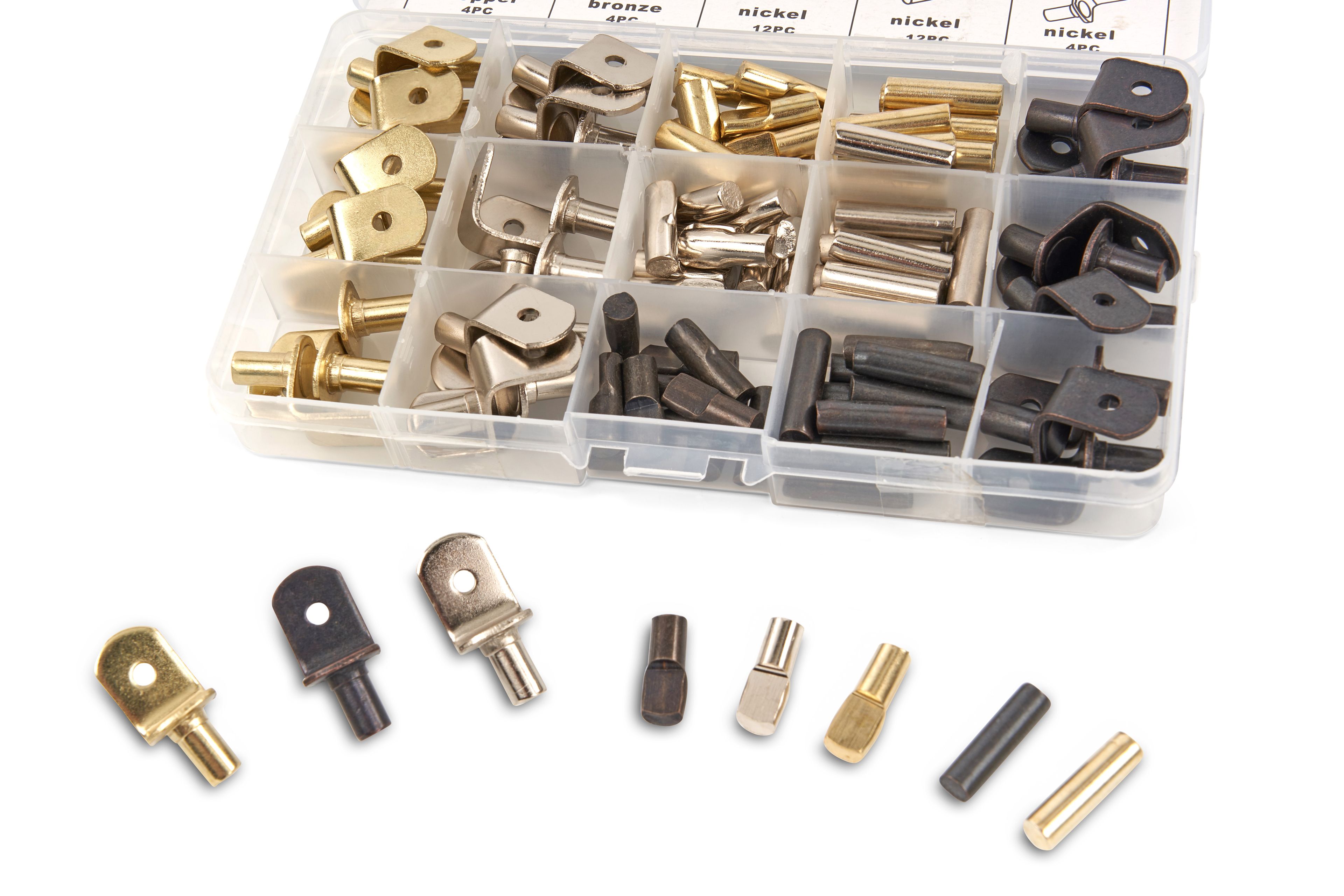 HBM 108 Pezzi Supporti per ripiani e Supporti per ripiani con Ril Image 3