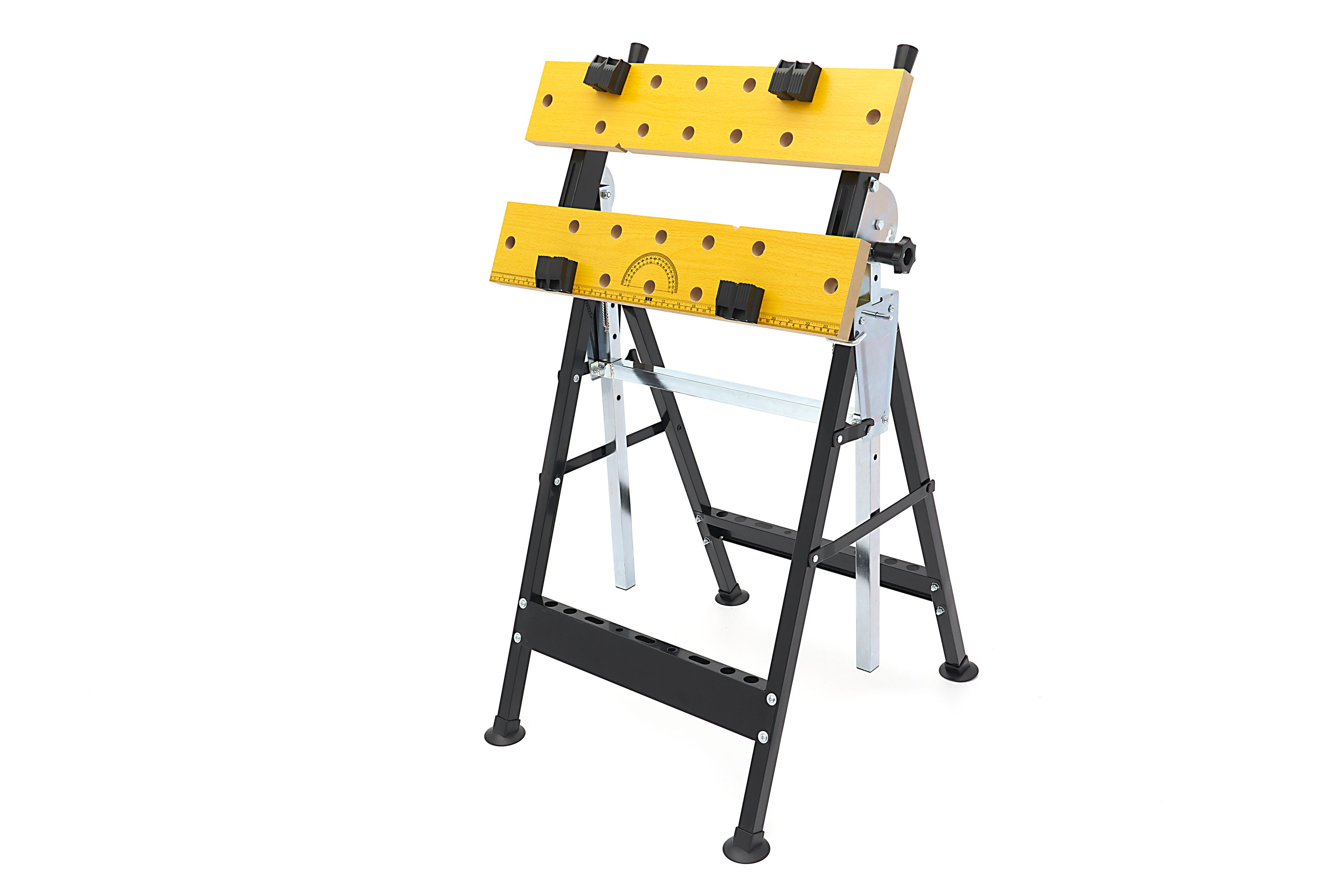 Banco de trabajo portátil HBM con superficie de trabajo ajustable en altura y tiltable Image 4