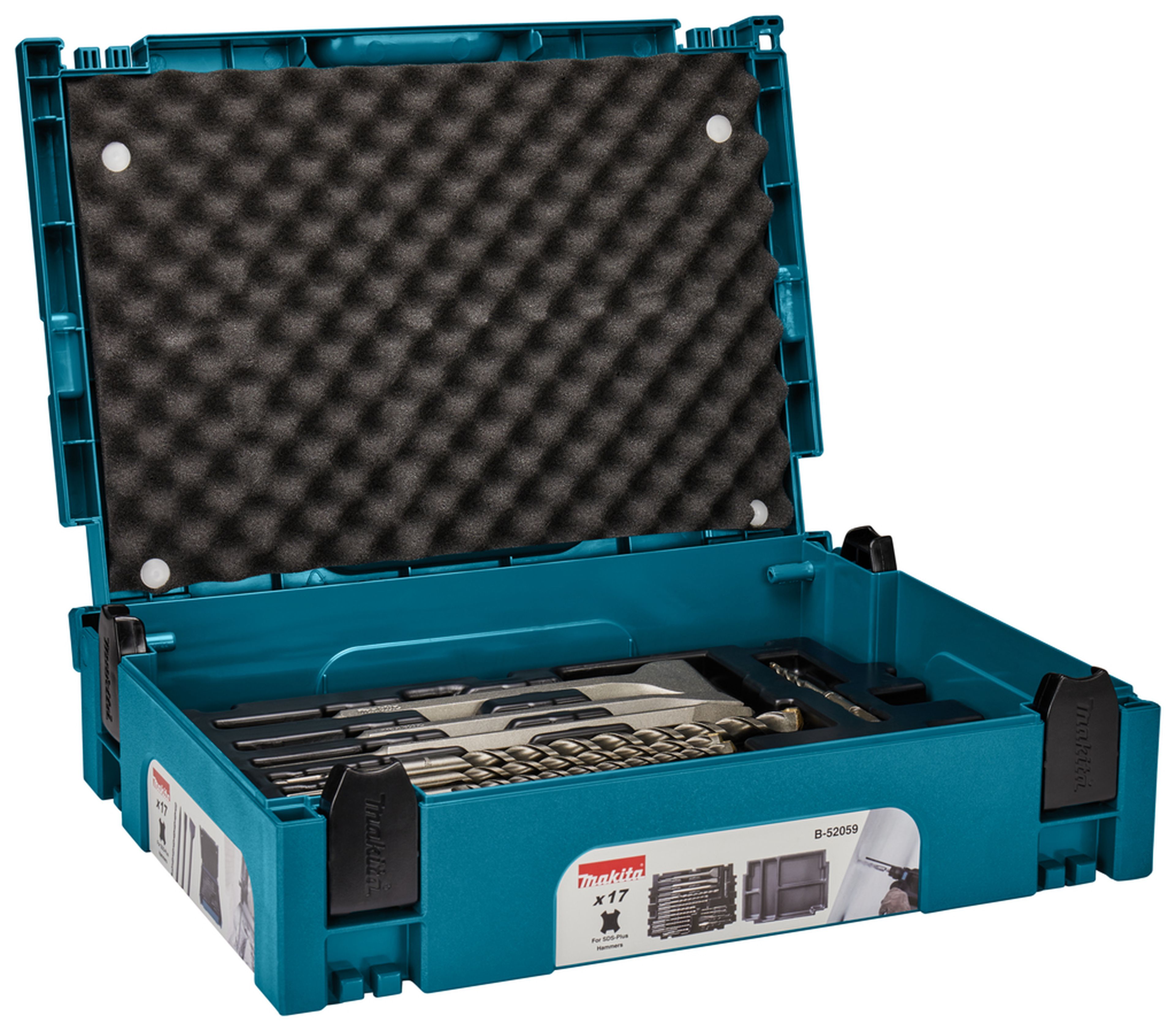 Makita Coffret Forets/Burins Béton 17 Pièces SDS+ B-52059 Image 2