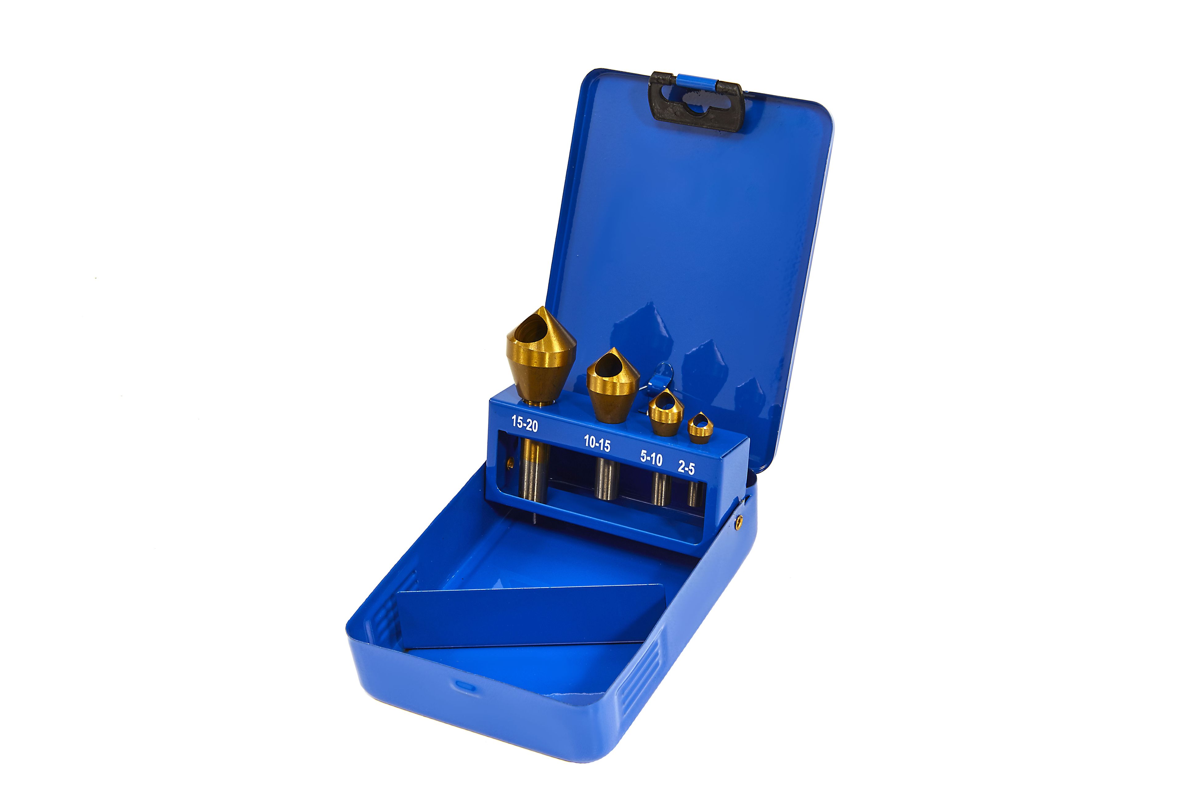 HBM 4 delige Conische TIN Verzinkfrezenset