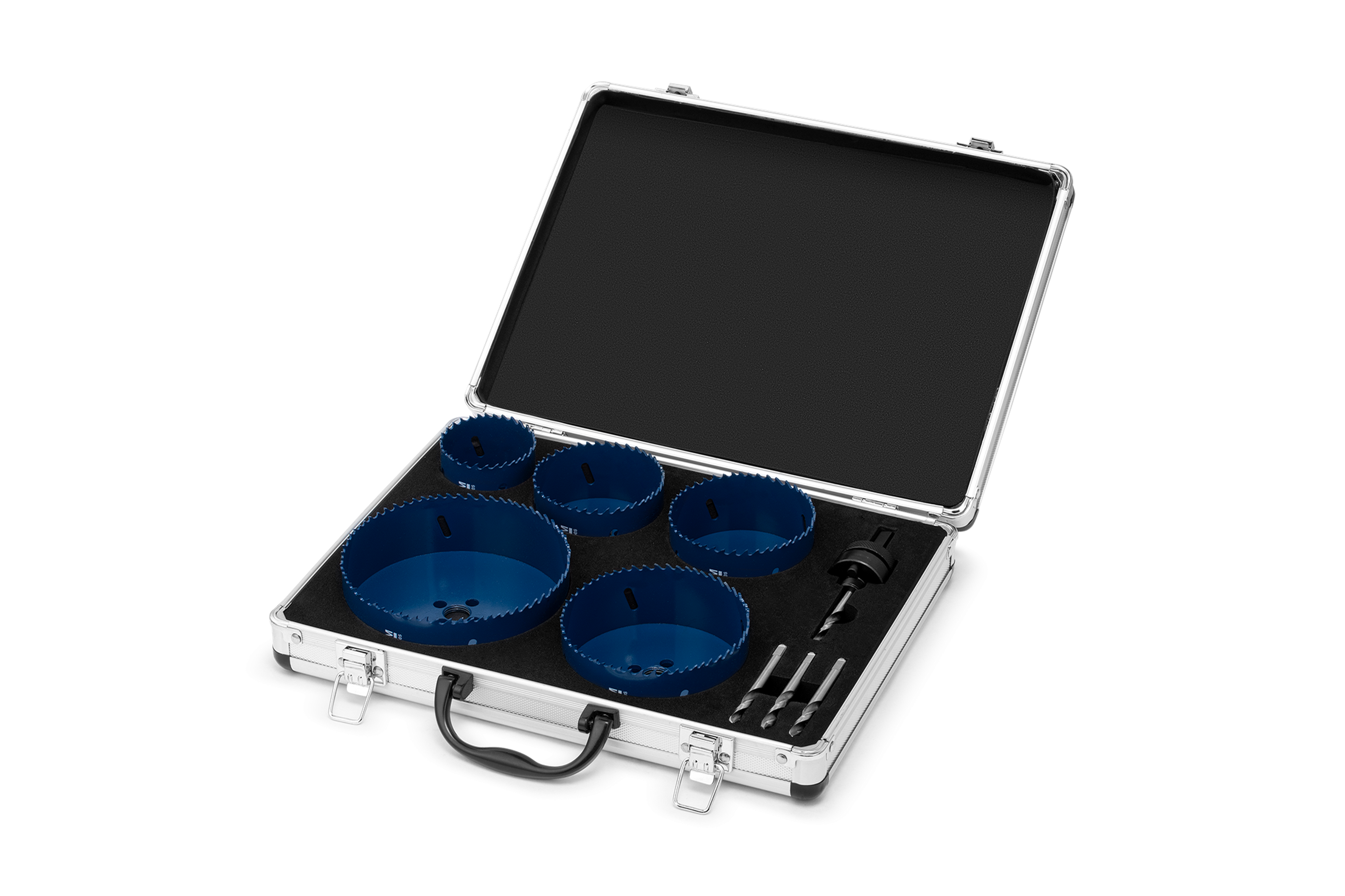 HBM bi-metaal gatenzaag set, 9-delig, 57 - 127 mm