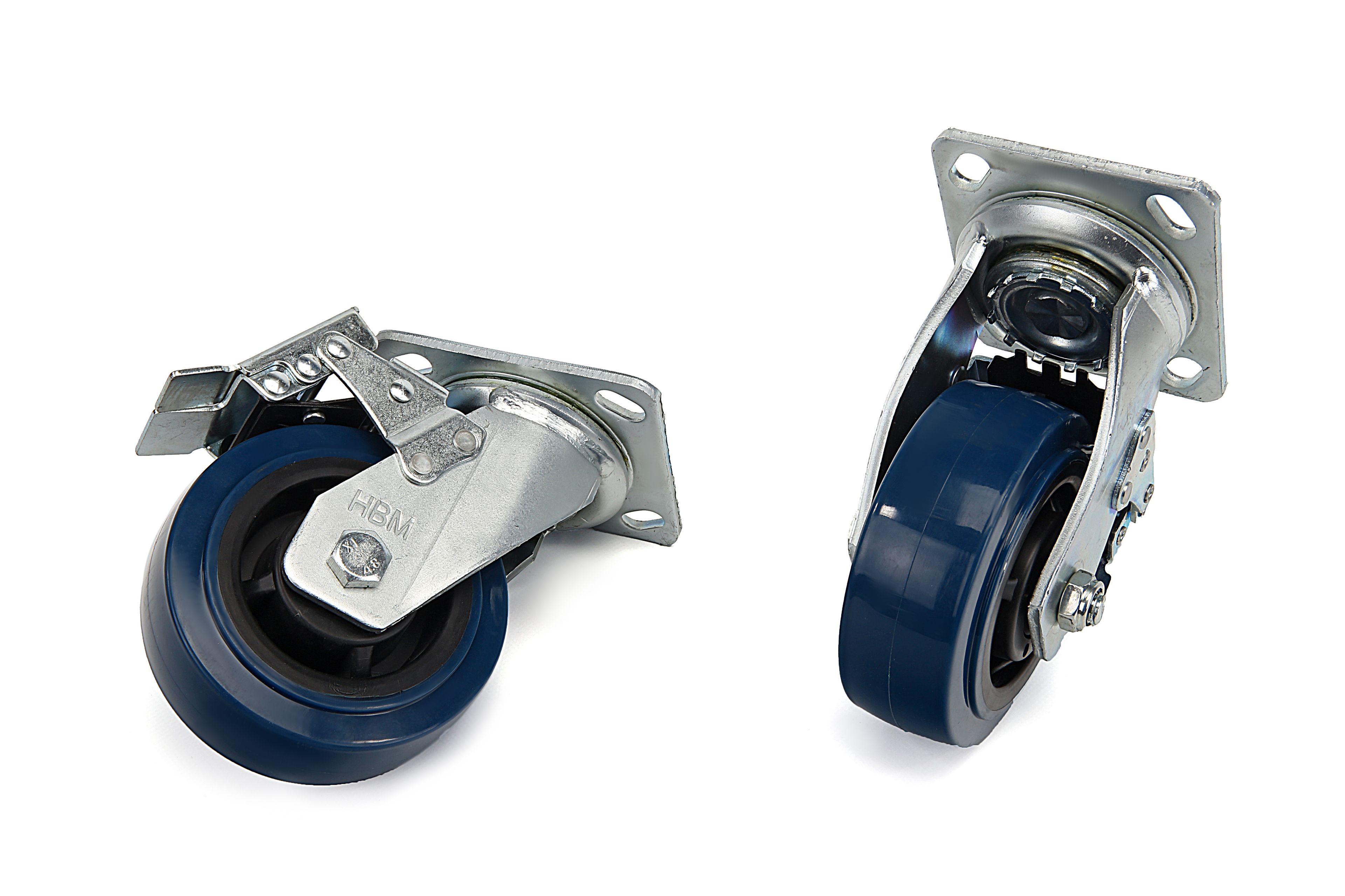 Roue pivotante avec frein HBM Profi mm pièces, 4 pièces 125 mm Image 3