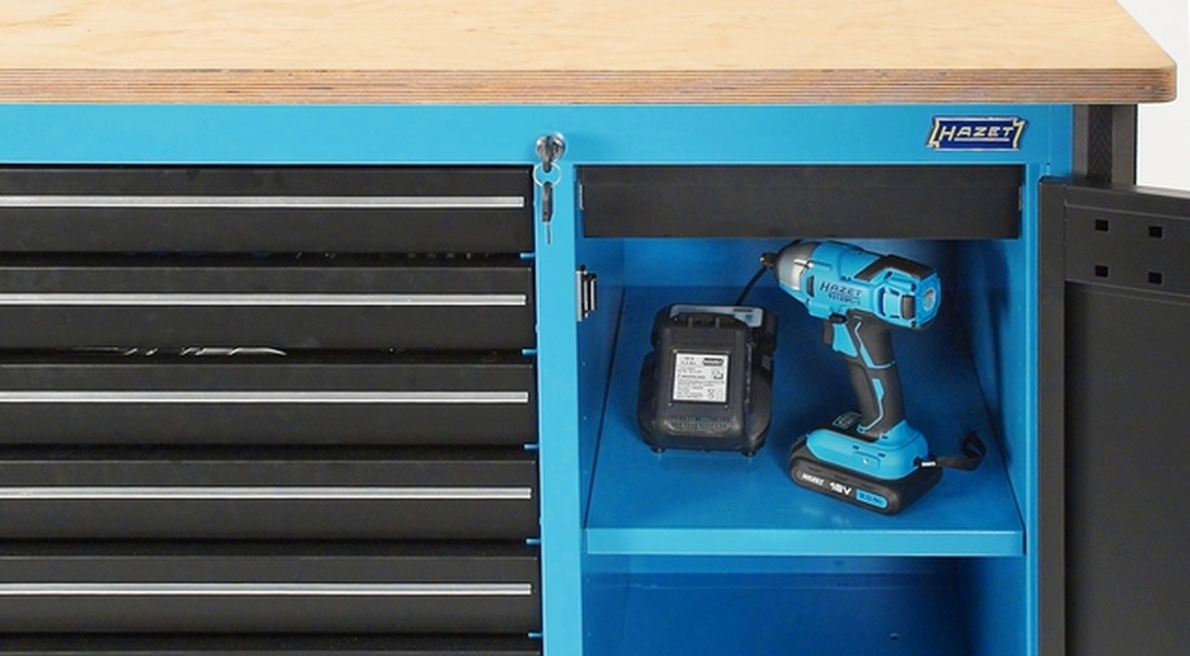Hazet Werkzeugwagen mit Werkzeug 115 cm, 230-teilig, schwarz-blau Image 4