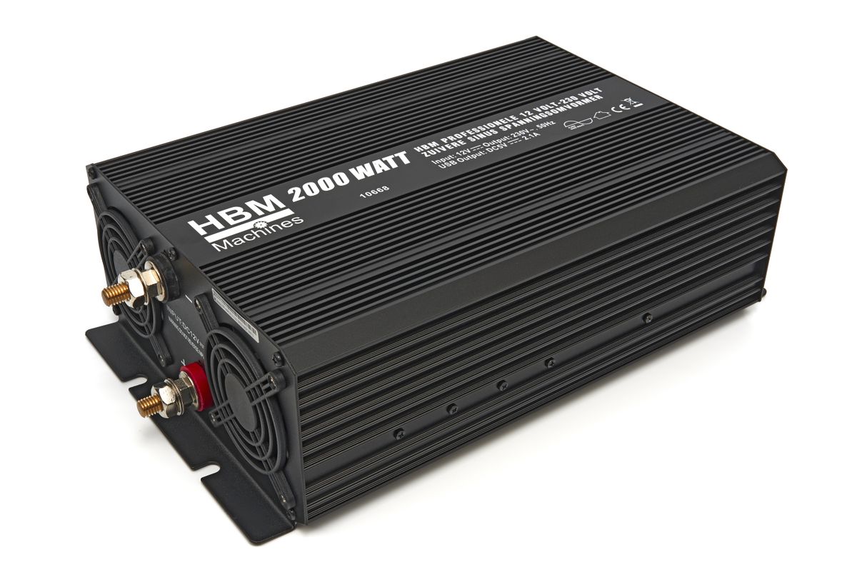 Inversores de tensión de seno puro de 12 V – 230 V HBM Profesionales