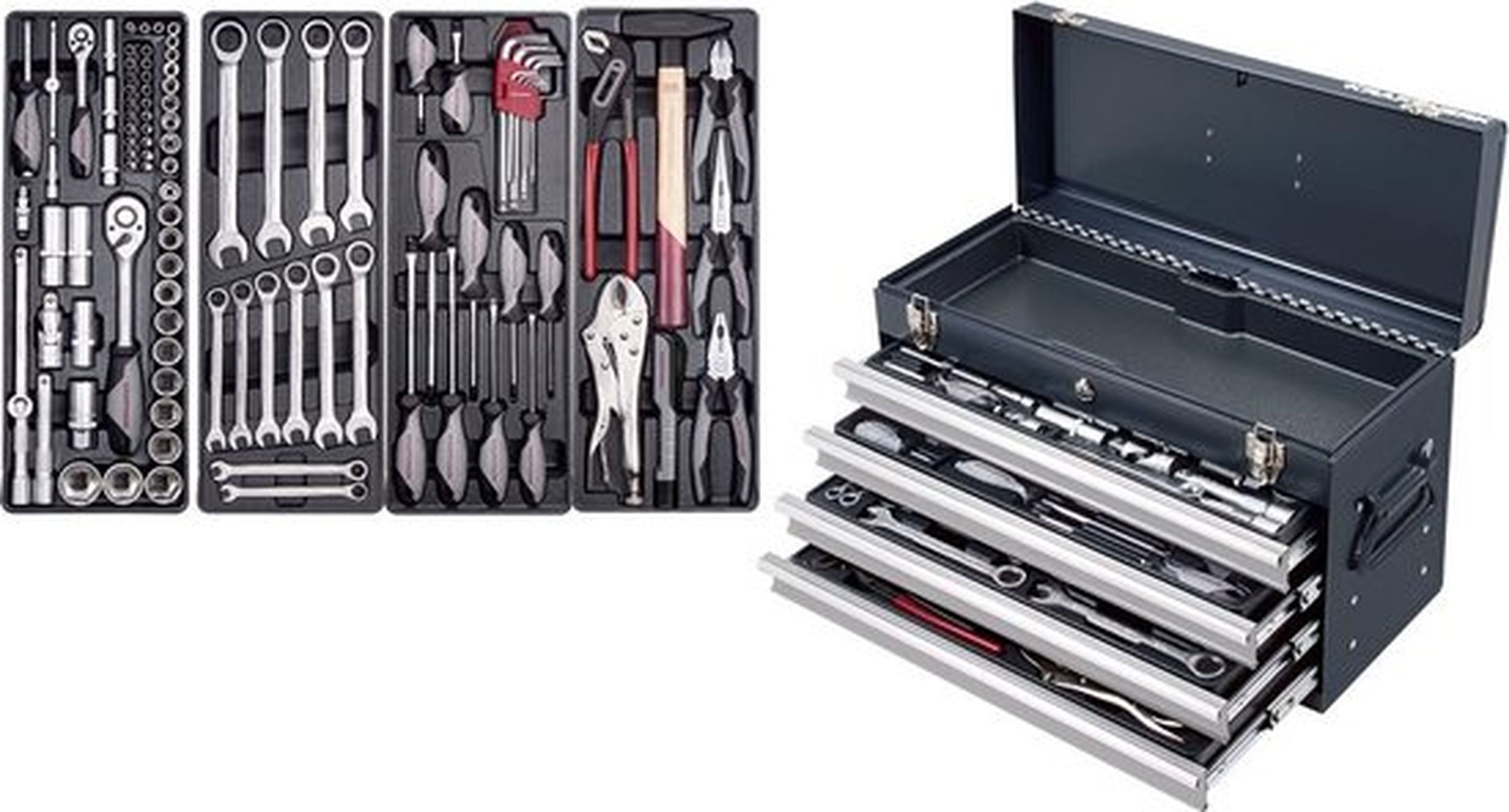 Kraftwerk gevulde gereedschapskist 100-delig Image 2