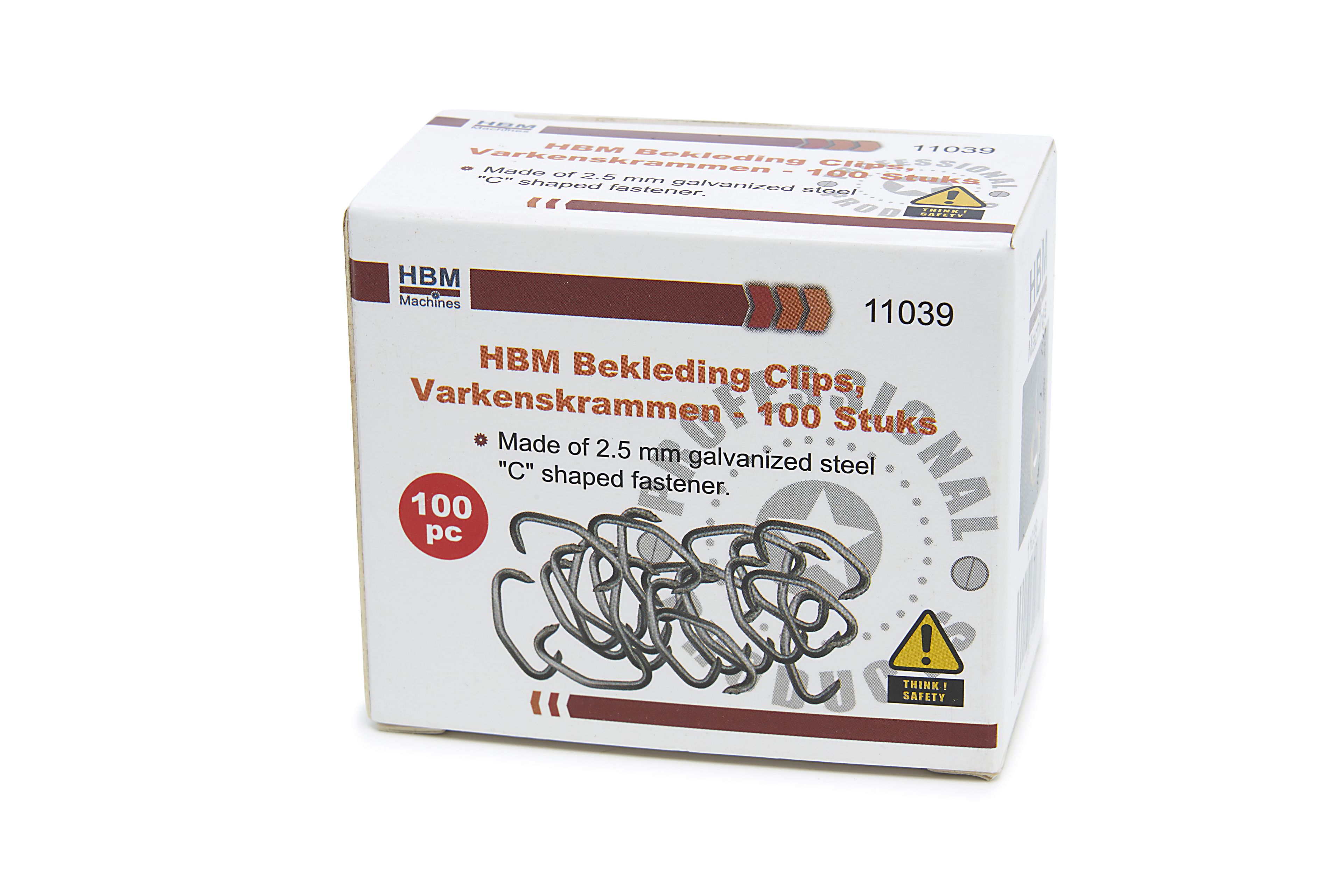 Clips de tapicería HBM, clips para cerdo - 100 Piezas Image 2