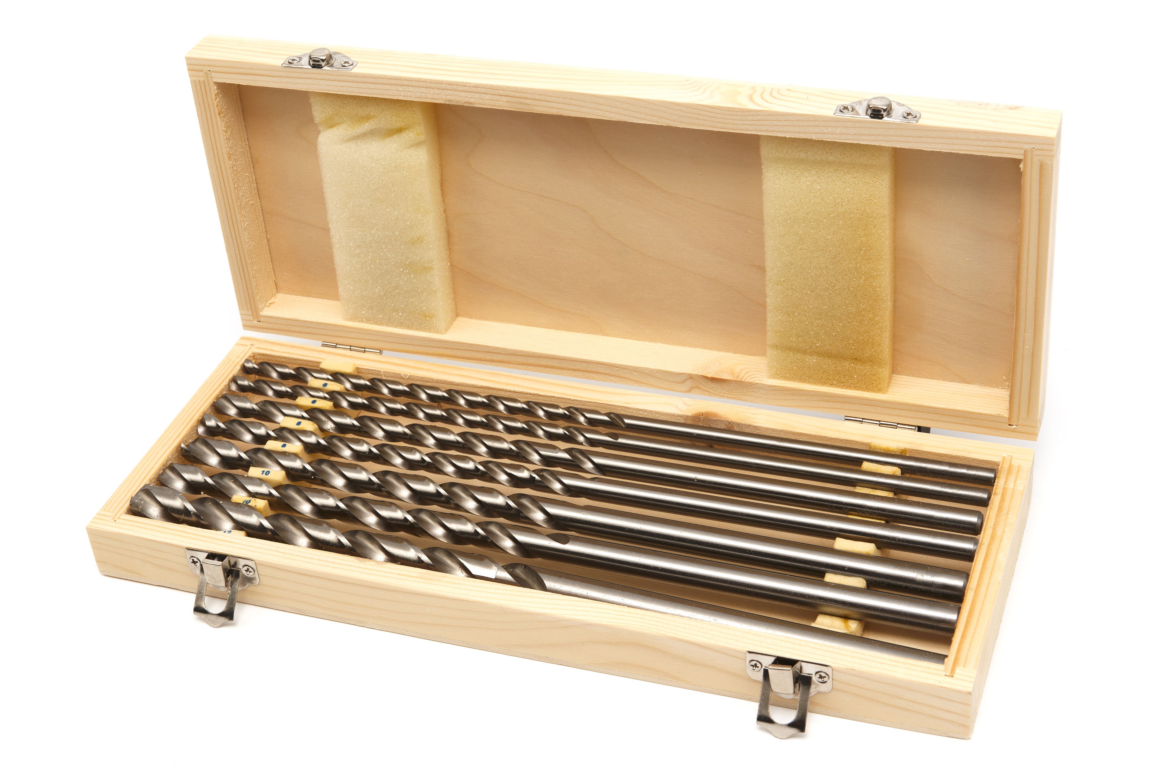 Set di punte HSS lunghe rivestito 7 pezzi 00310