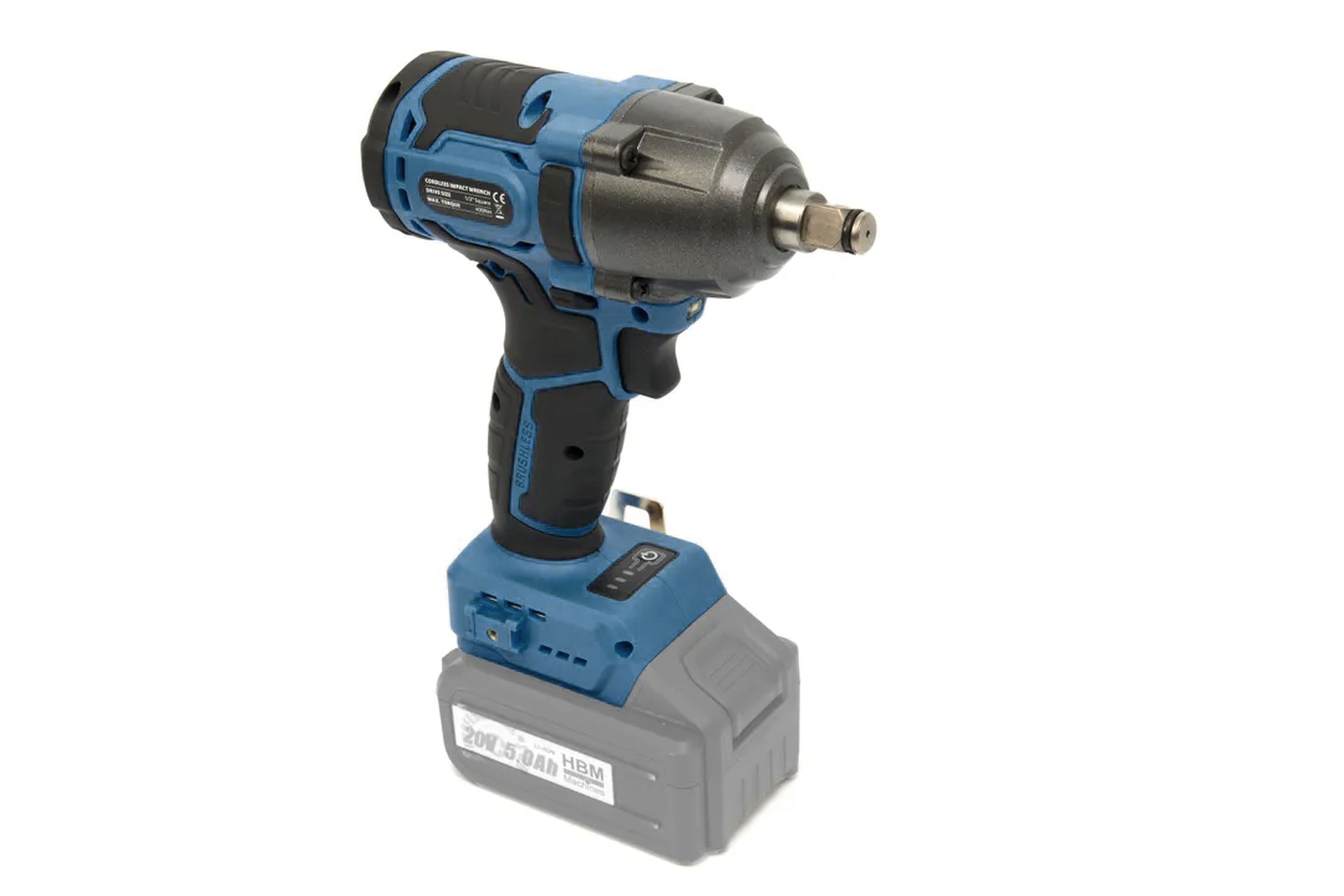 HBM accu combiset, haakse slijper, slagmoersleutel, boormachine 20 Volt Image 12