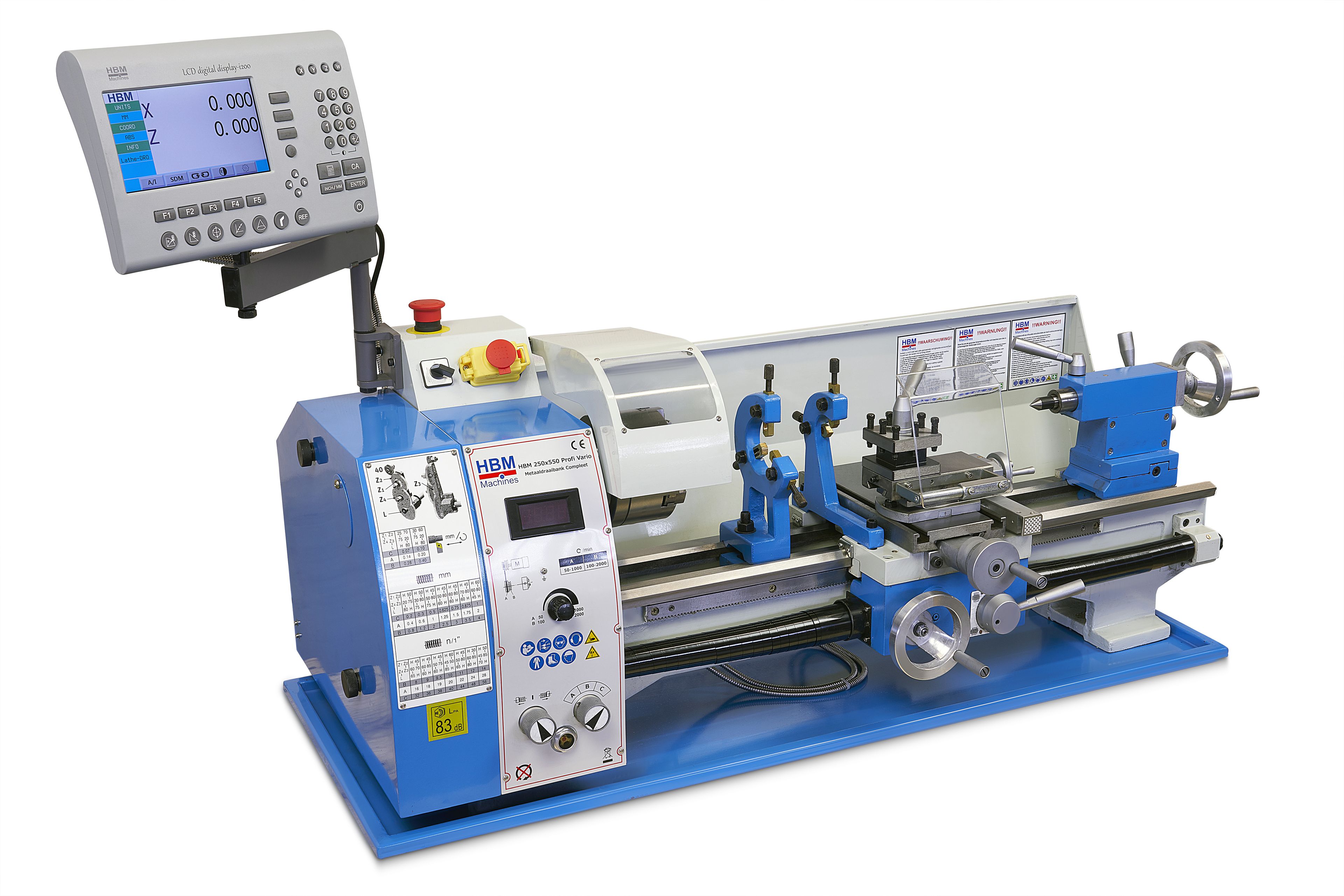 HBM torno metálico 250 x 550 DRO Image 2