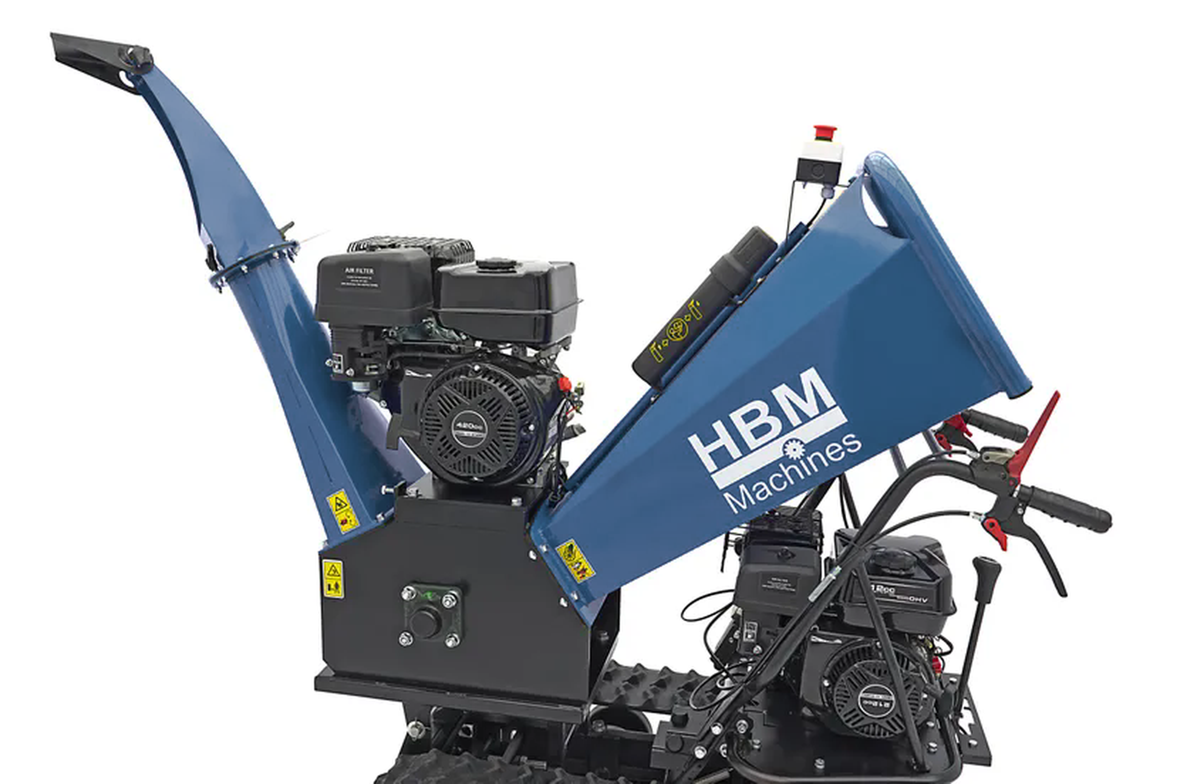Broyeur à essence HBM Professional 4 Stroke 15 HP - 420 cc - Broyeur de bois sur chenilles Image 10