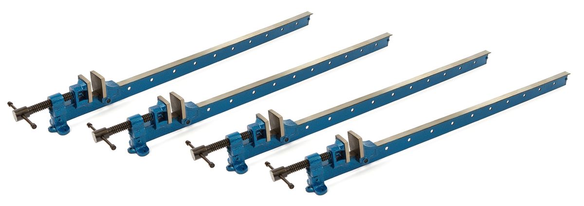 HBM Pinza de cola larga, T-Clamp, 1500 mm, 4 piezas