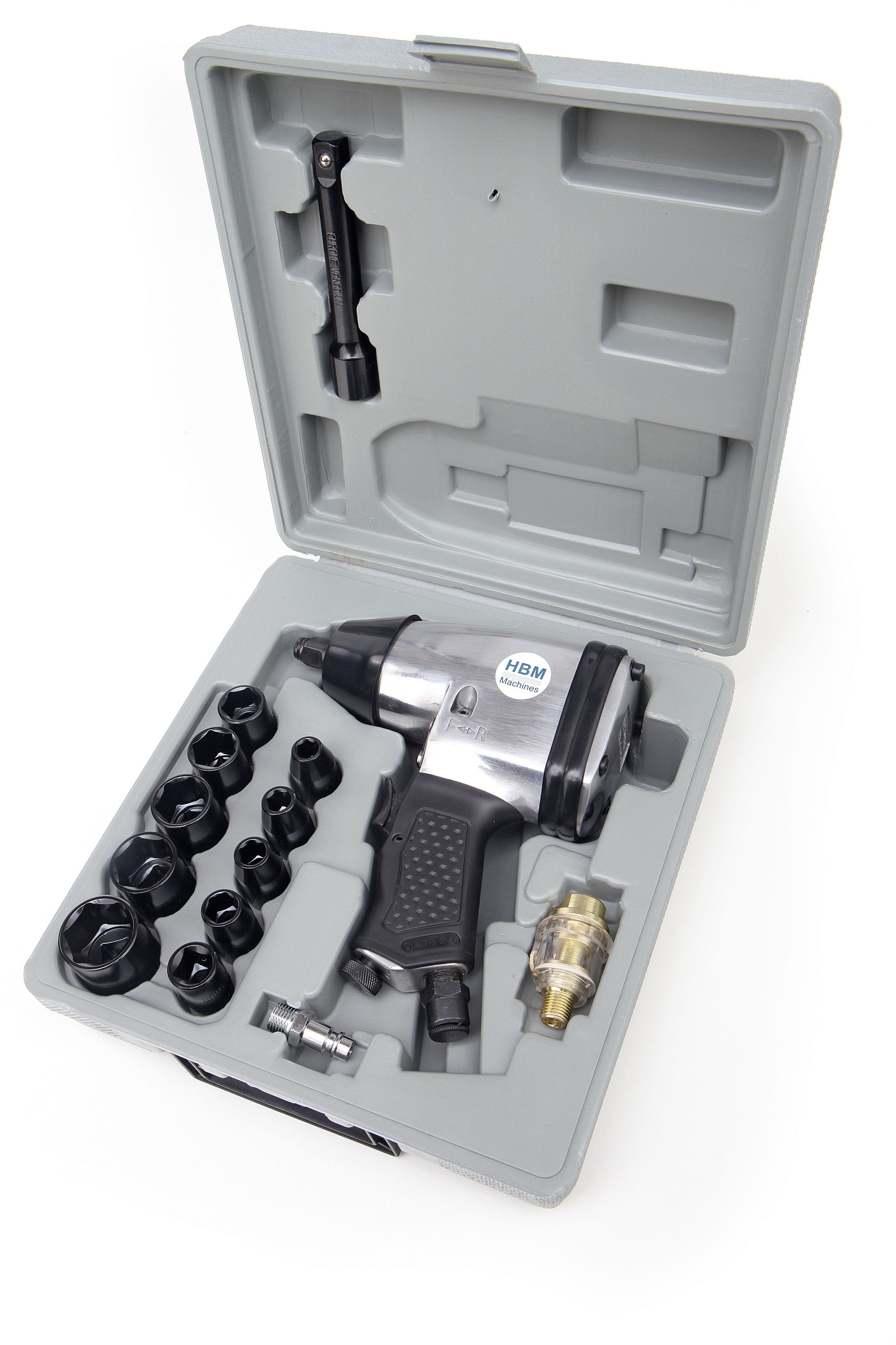 HBM Coffret de clé à chocs 1/2 inch 17 pièces Image 5