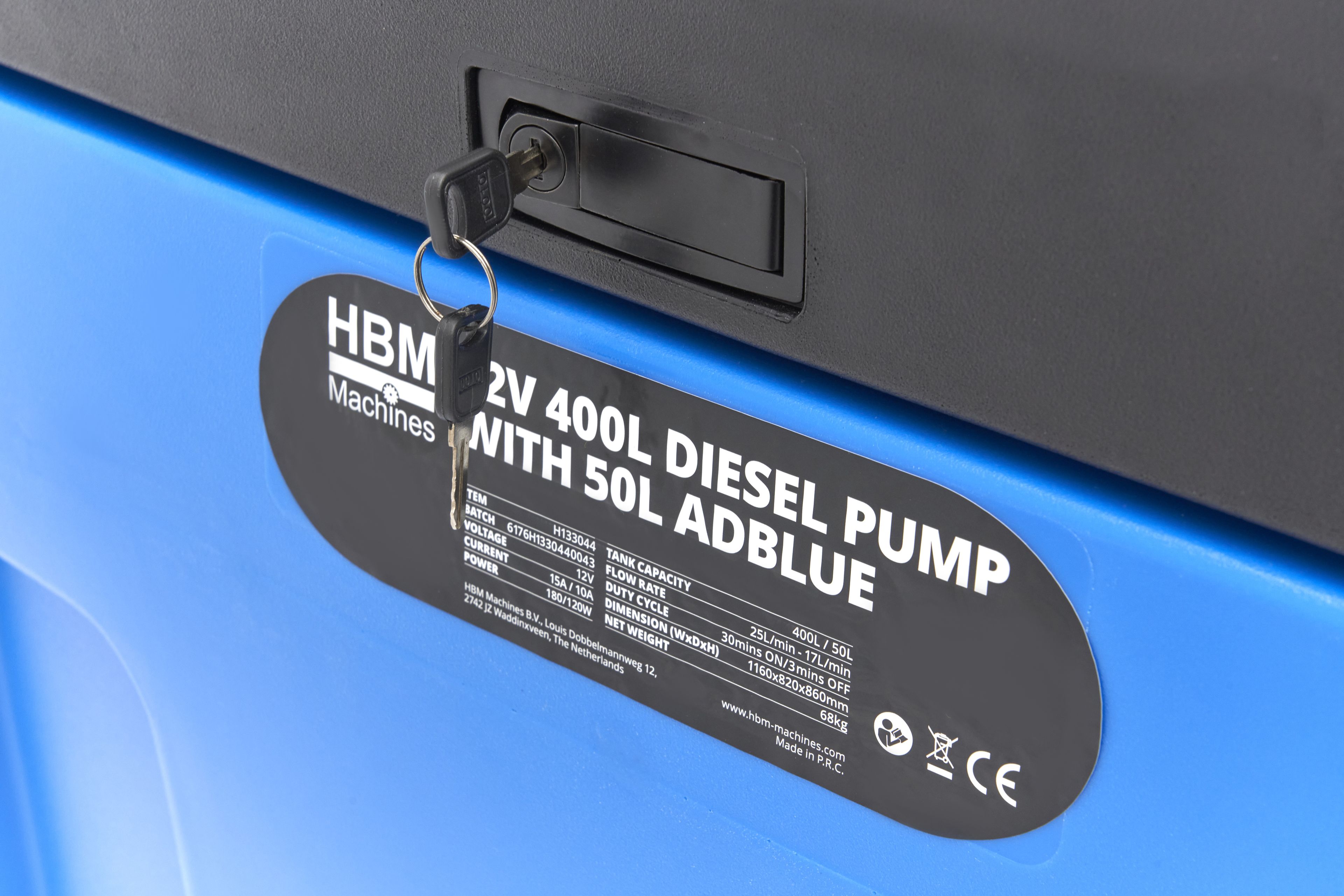 Pompe à diesel 400 litres HBM, 12 volts, avec 50 litres d'AdBlue Image 24