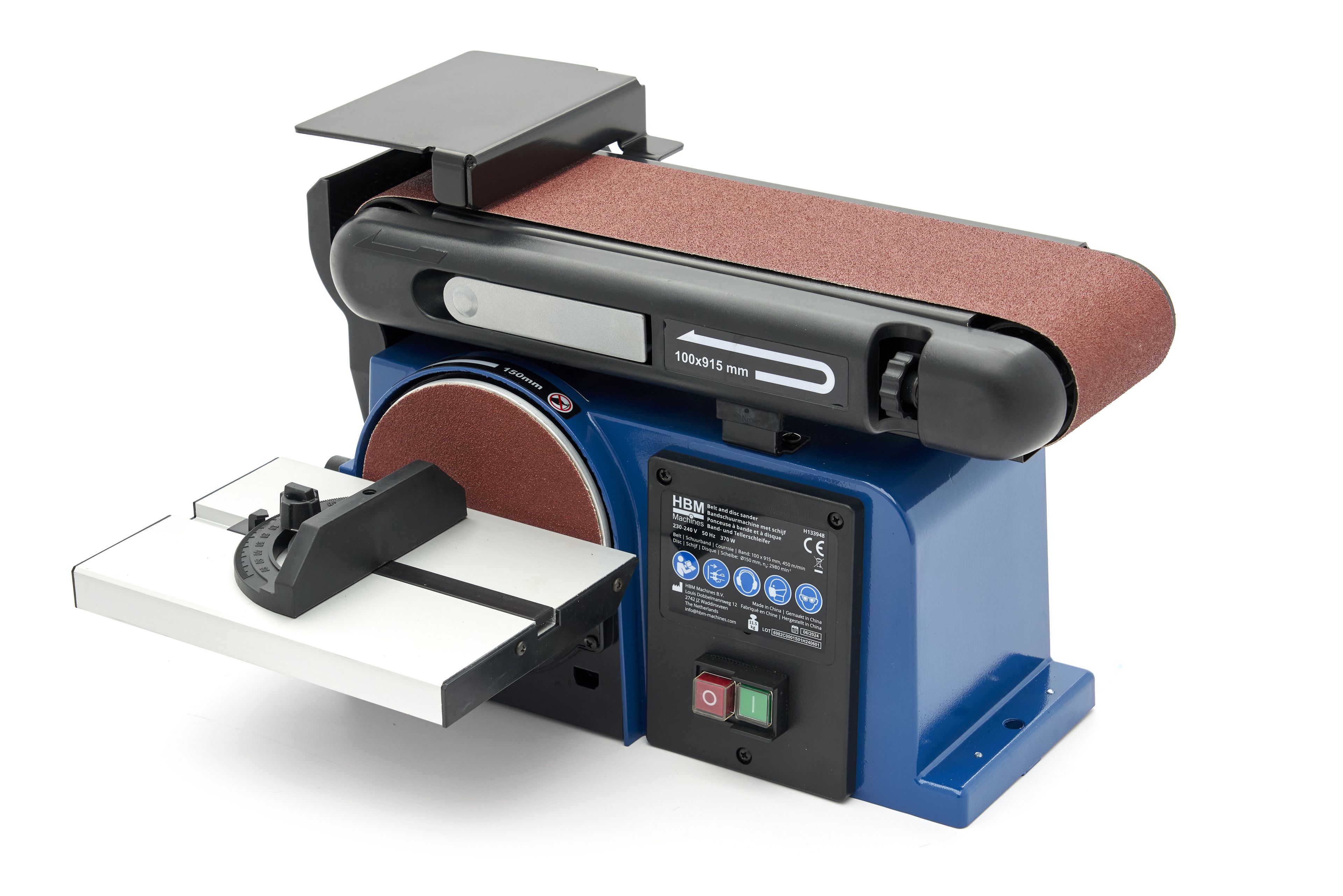 HBM Band- en schijfschuurmachine 100 x 915 mm