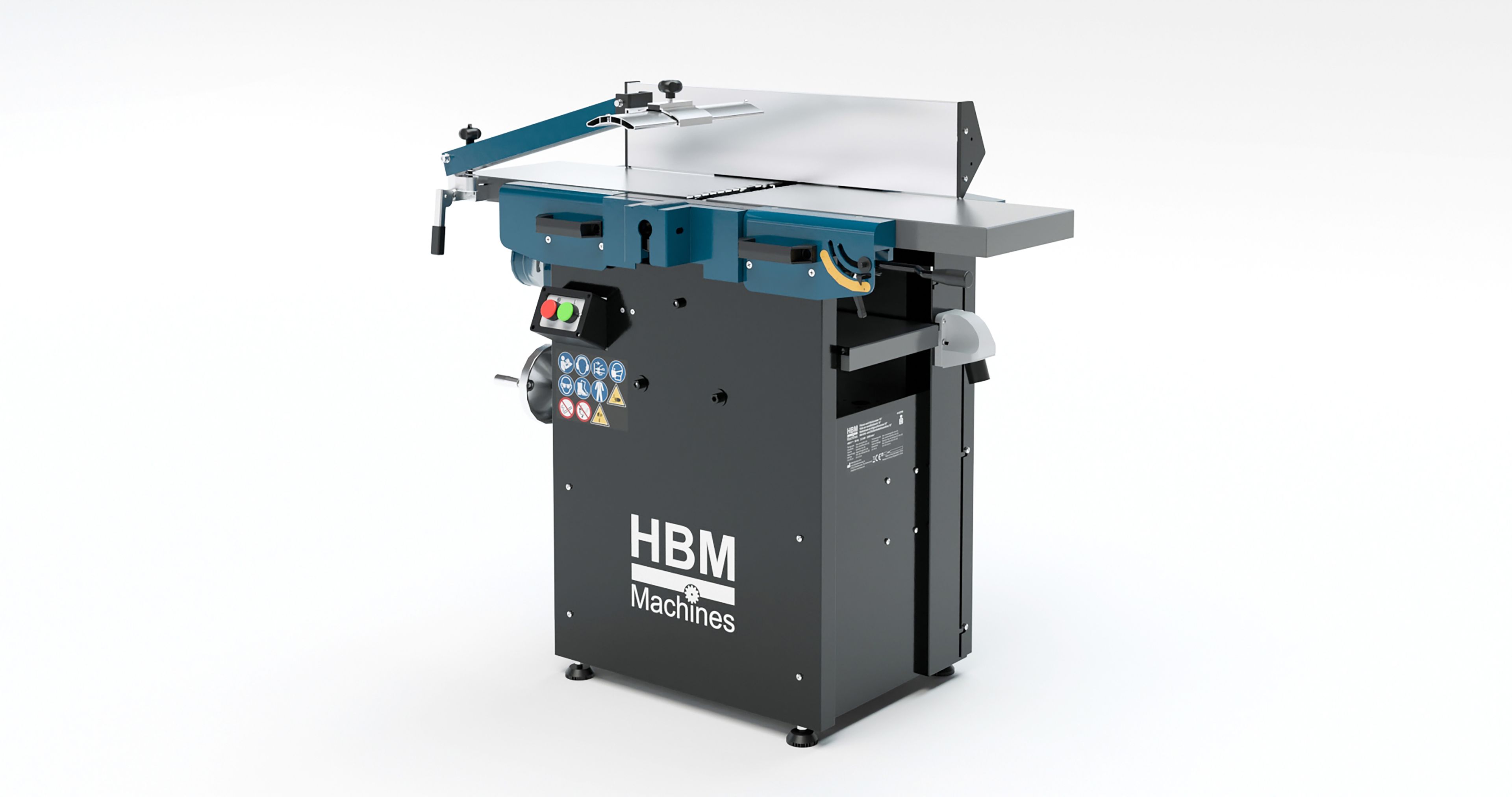 HBM vlak en vandiktebank met spiraalsnijkop 12 inch, 230 Volt