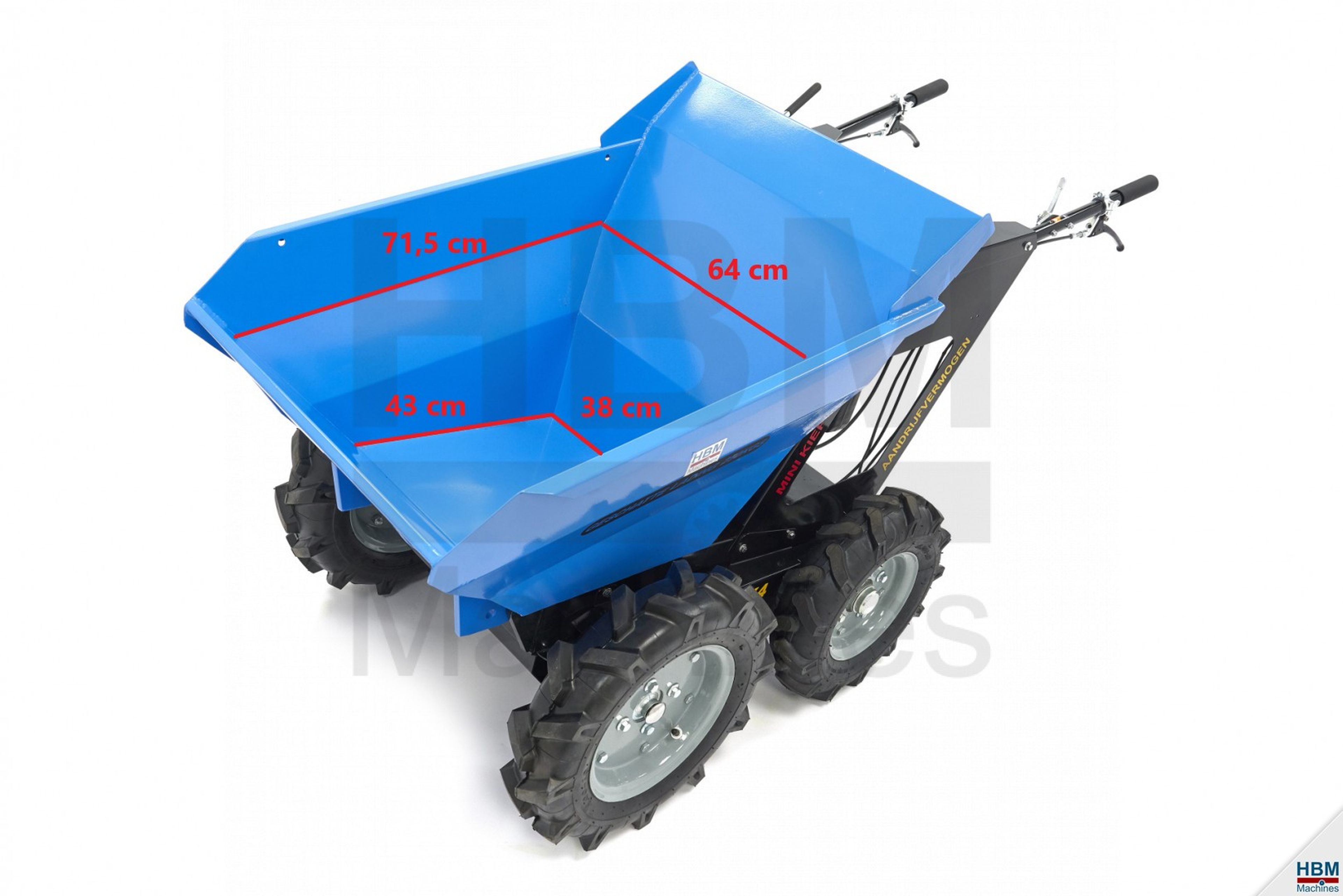 HBM 250 KG Mini Dumper met Kiepbak 6.5 PK - 196cc Image 13
