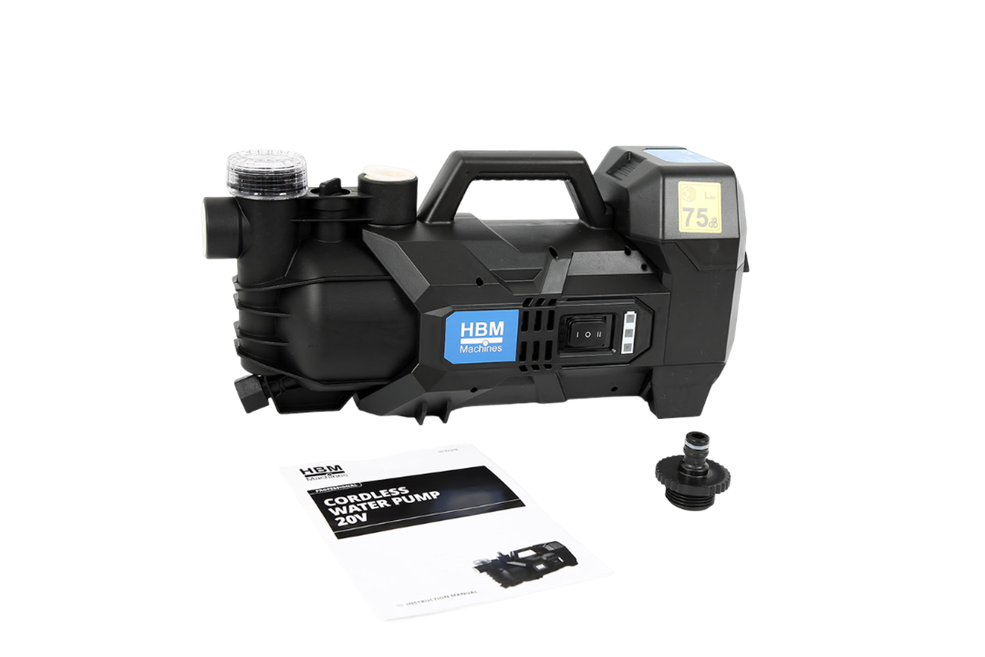 Pompa da giardino HBM a batteria, pompa ad acqua 20 Volt Image 4