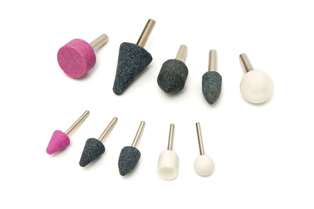 Conjunto de piedras de afilar HBM de 1/4 y 1/8 de pulgada para amoladora neumática