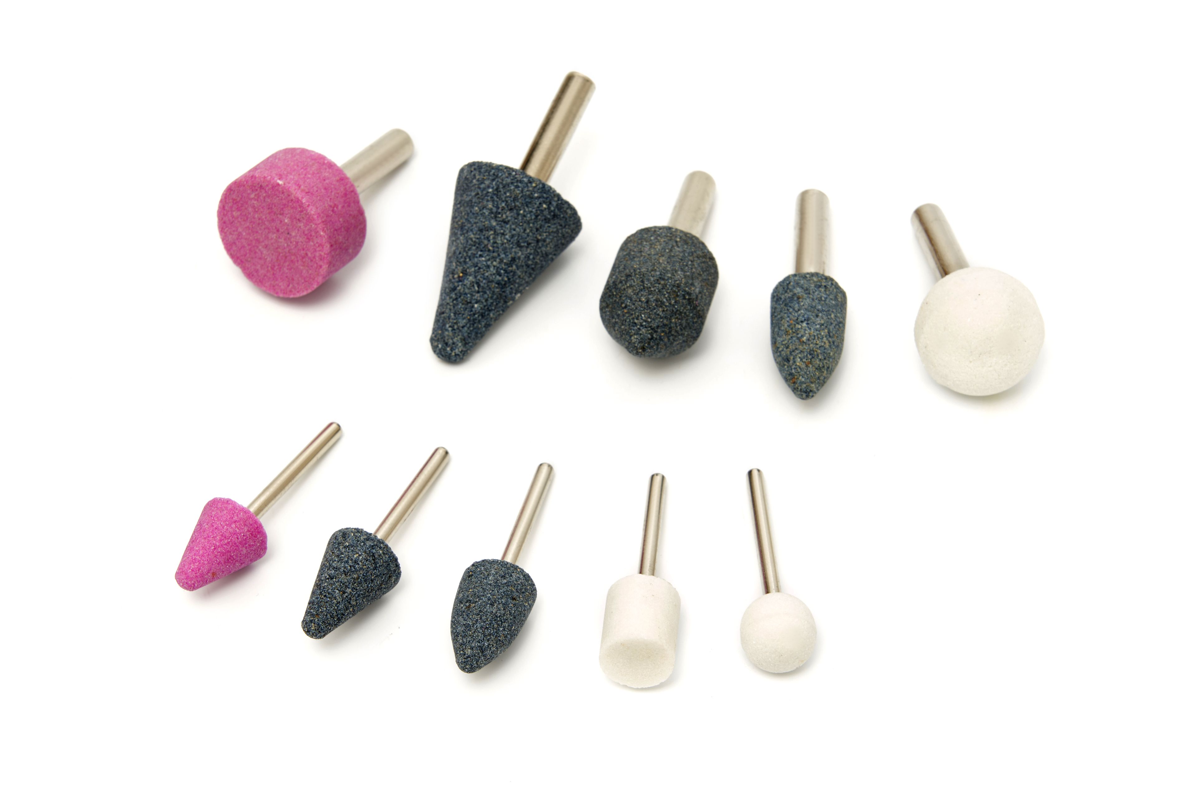 HBM Schleifscheiben-Set 1/4 und 1/8 Zoll für pneumatische Schleifer