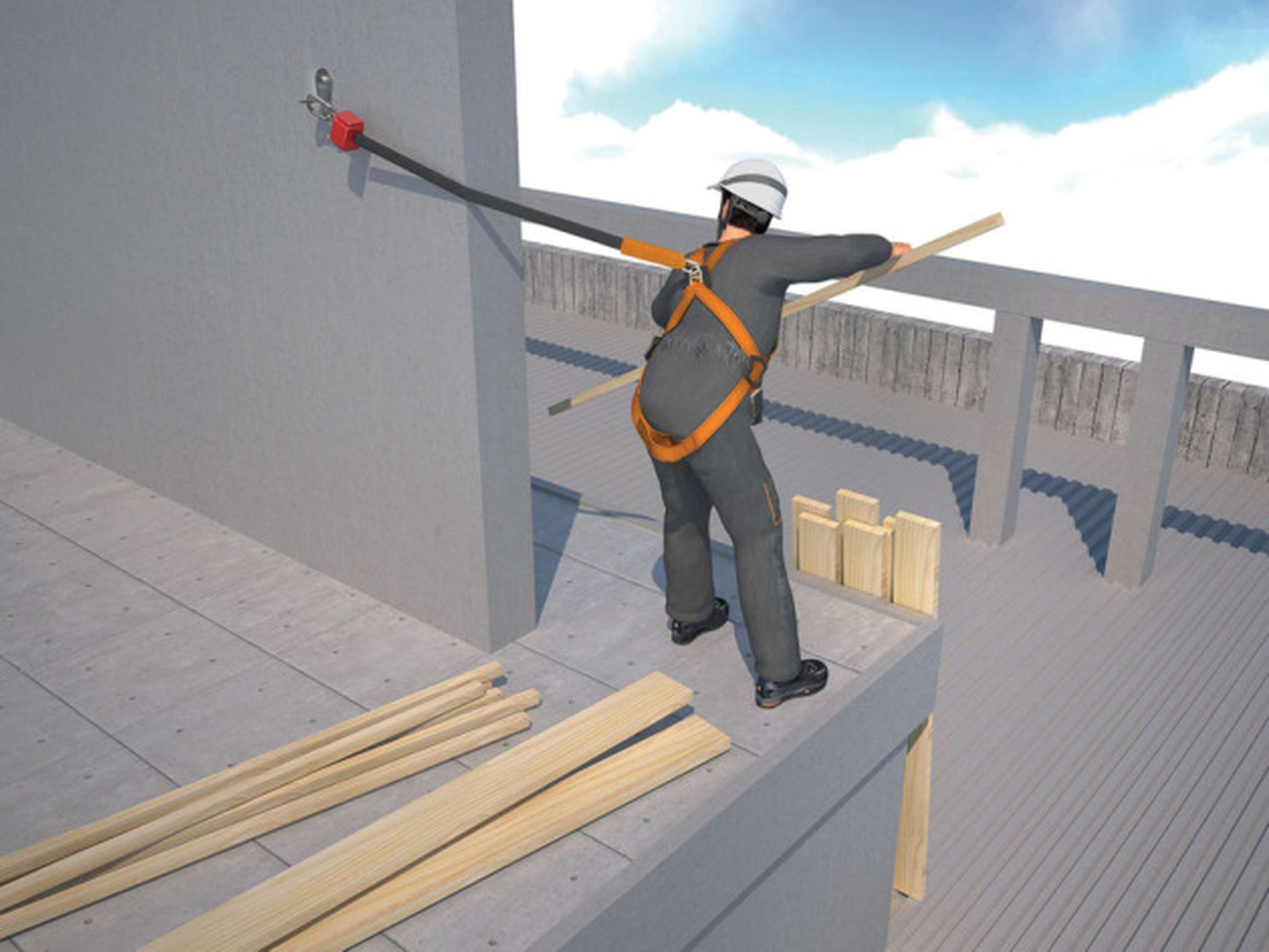 Delta Plus antichute ELARA140 kit horizontal & vertical S/M/L Image 2