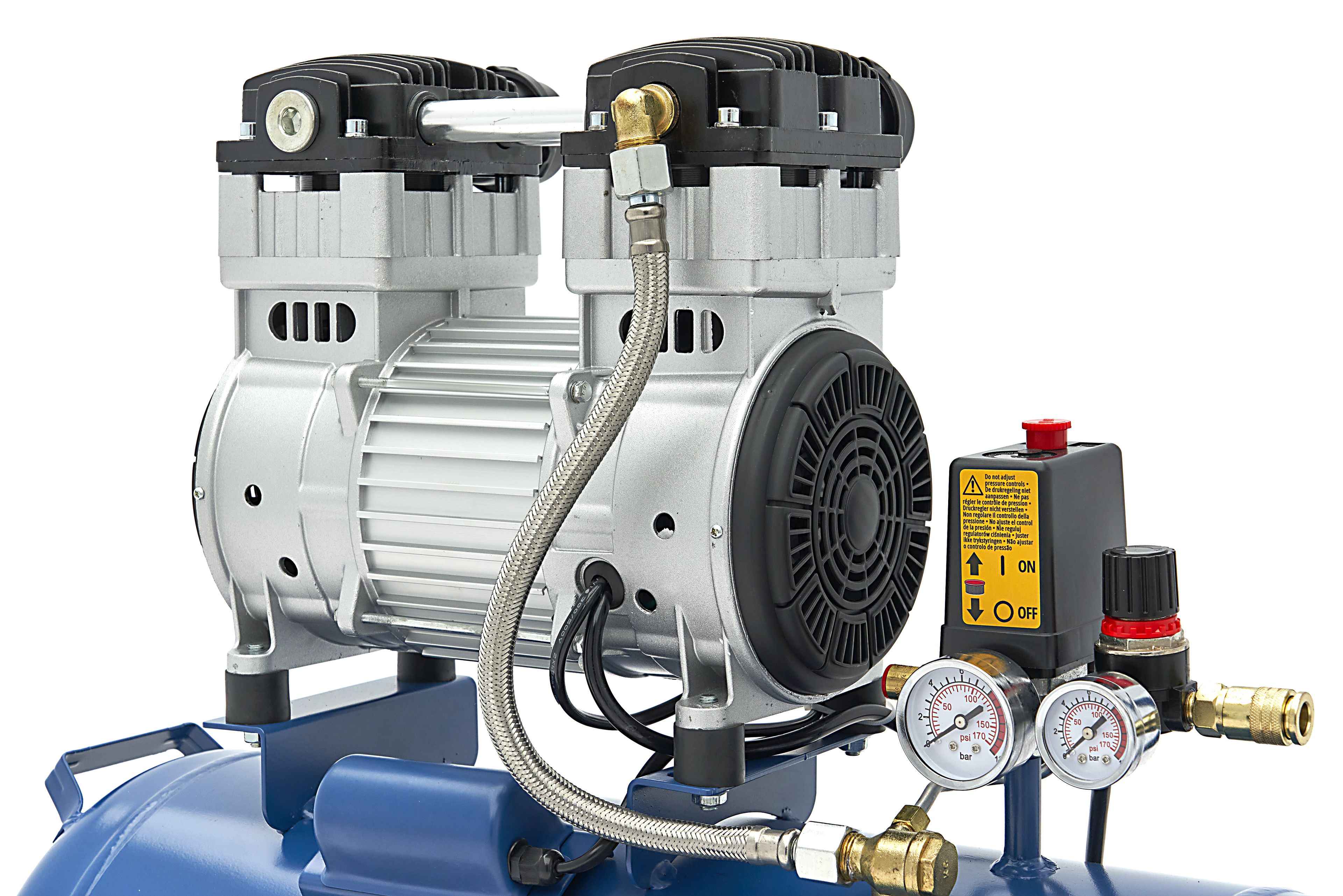 HBM low-noise olie vrije compressor 50 liter Image 7