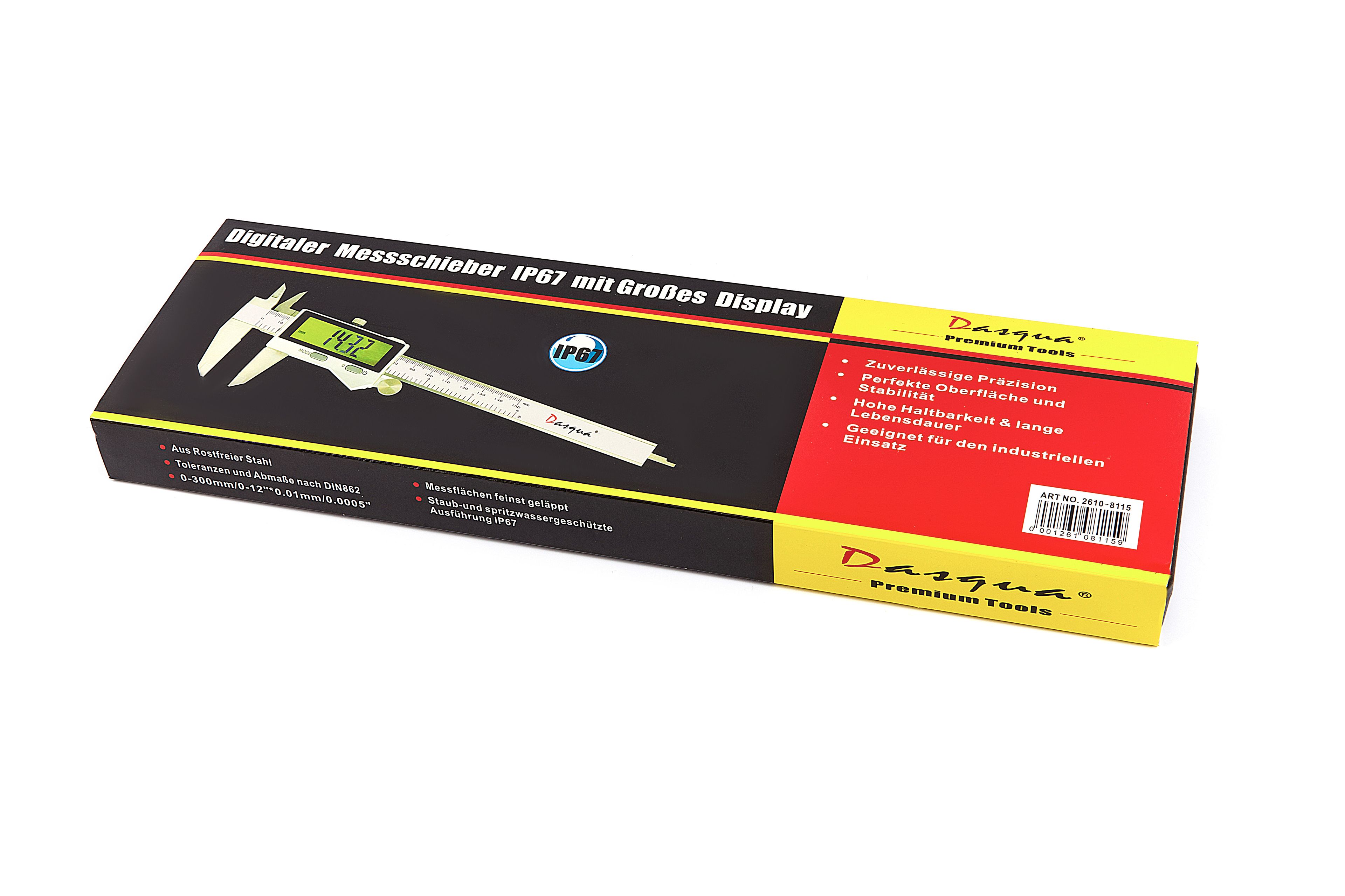 Pied à coulisse numérique Dasqua Professional IP67 300 mm étanche aux éclaboussures Image 7