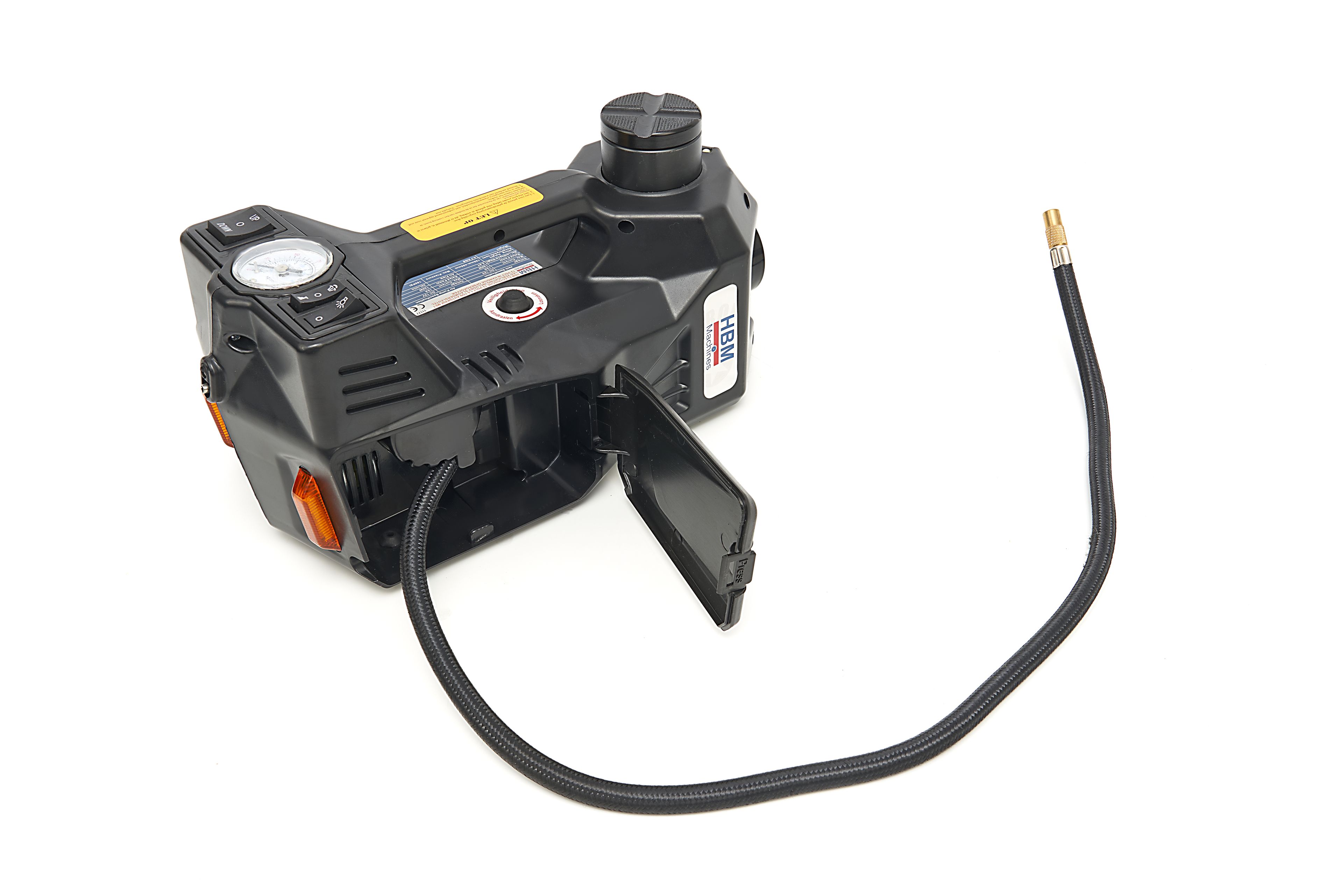 HBM Electric 12 Volt 1,5 Ton Car Jack With LED Lights Including Impact Wrench 12 Volt in Handbag Image 8