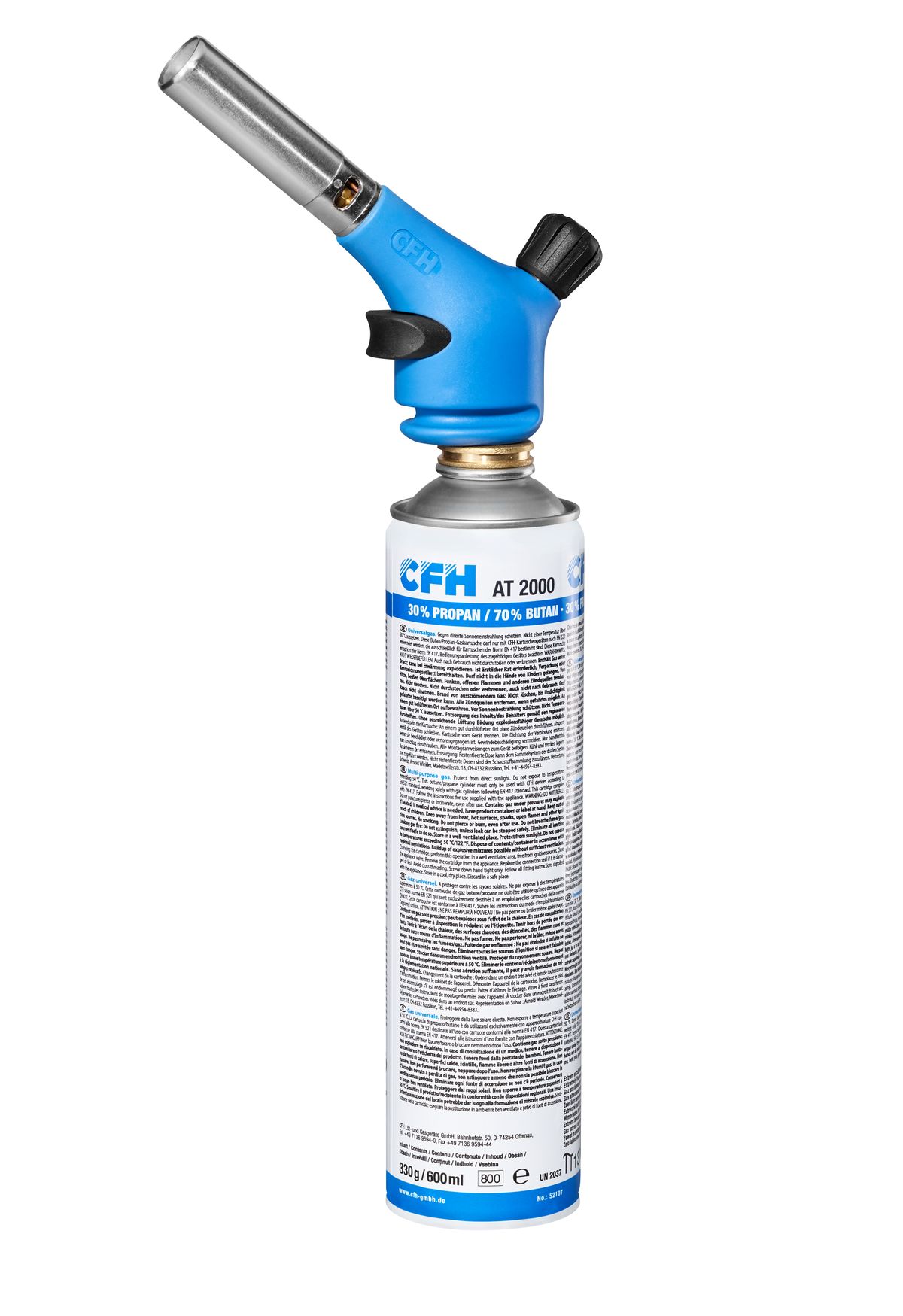 CFH Lötbrenner TS1800, inkl. 1 Gasflasche