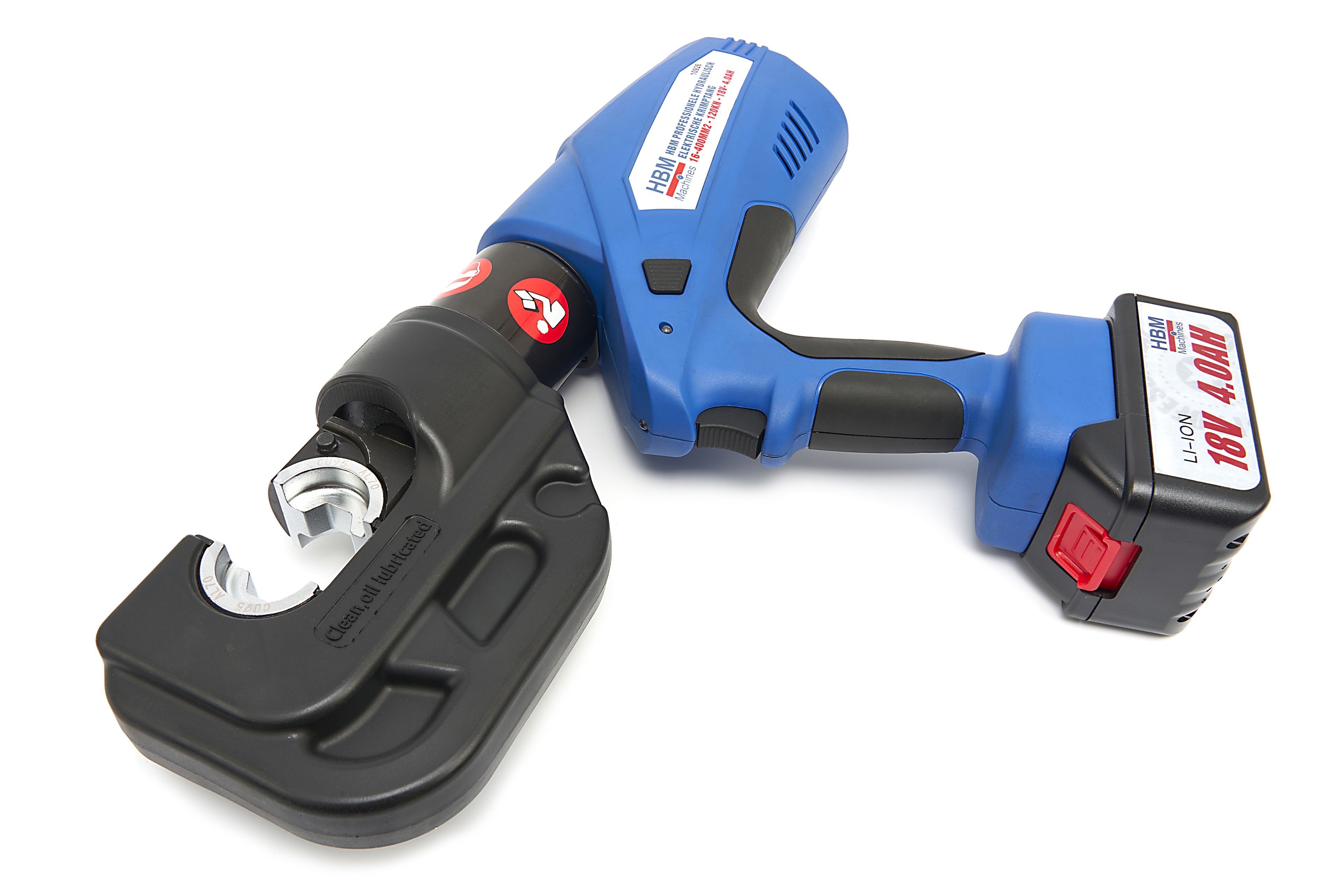 HBM Pince à sertir électrique hydraulique 16-400mm2 - 120KN - 18V- 4.0Ah Image 6