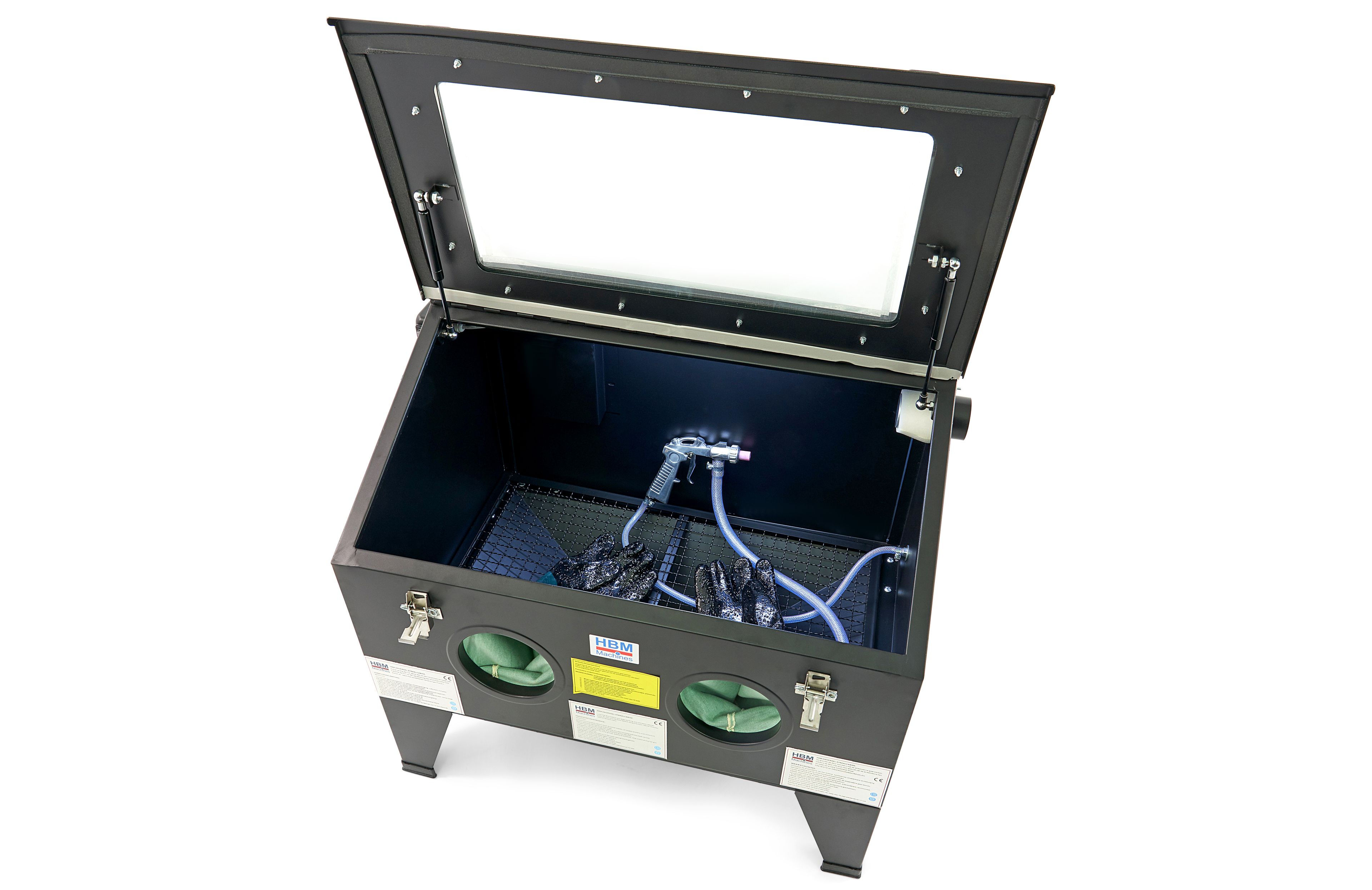 Cabine de sablage HBM SBC 190, chargeur frontal avec ressorts à gaz Image 4