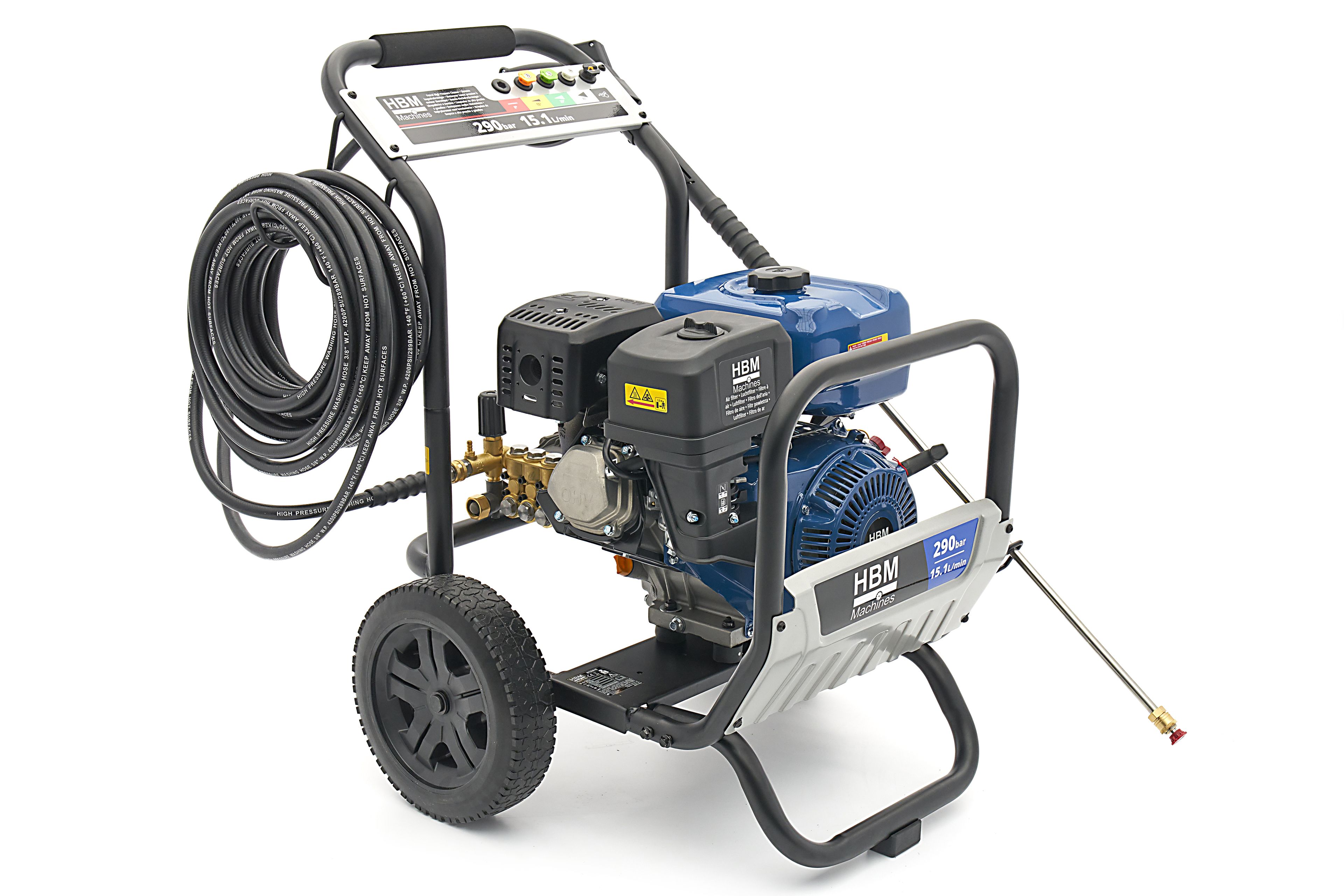 HBM benzine hogedrukreiniger 290 bar 15,1L/min 459cc Image 9