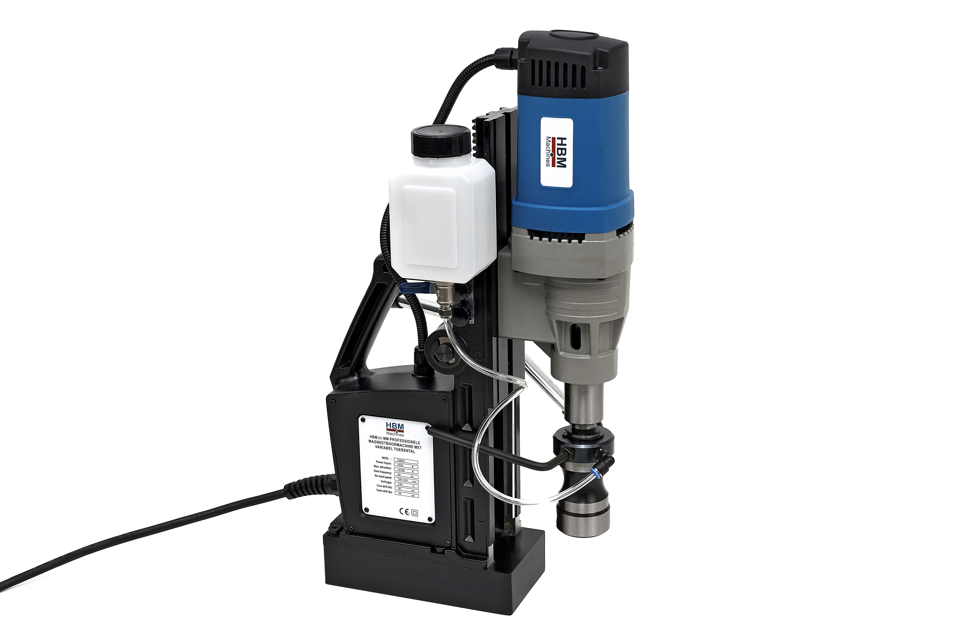 HBM 80 mm Professionele Magneetboormachine met Variabel Toerental Image 3