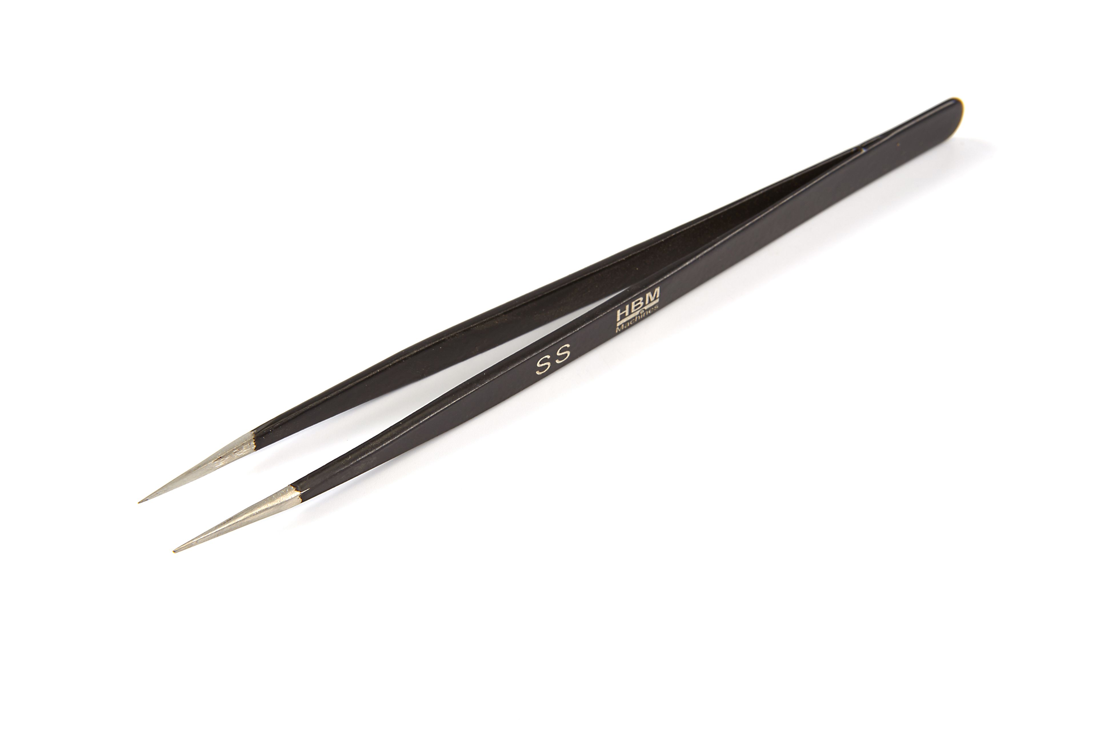 Pince à épiler professionnelle HBM anti-magnétique en acier inoxydable avec mâchoire pointue LONG ST-29 Image 2