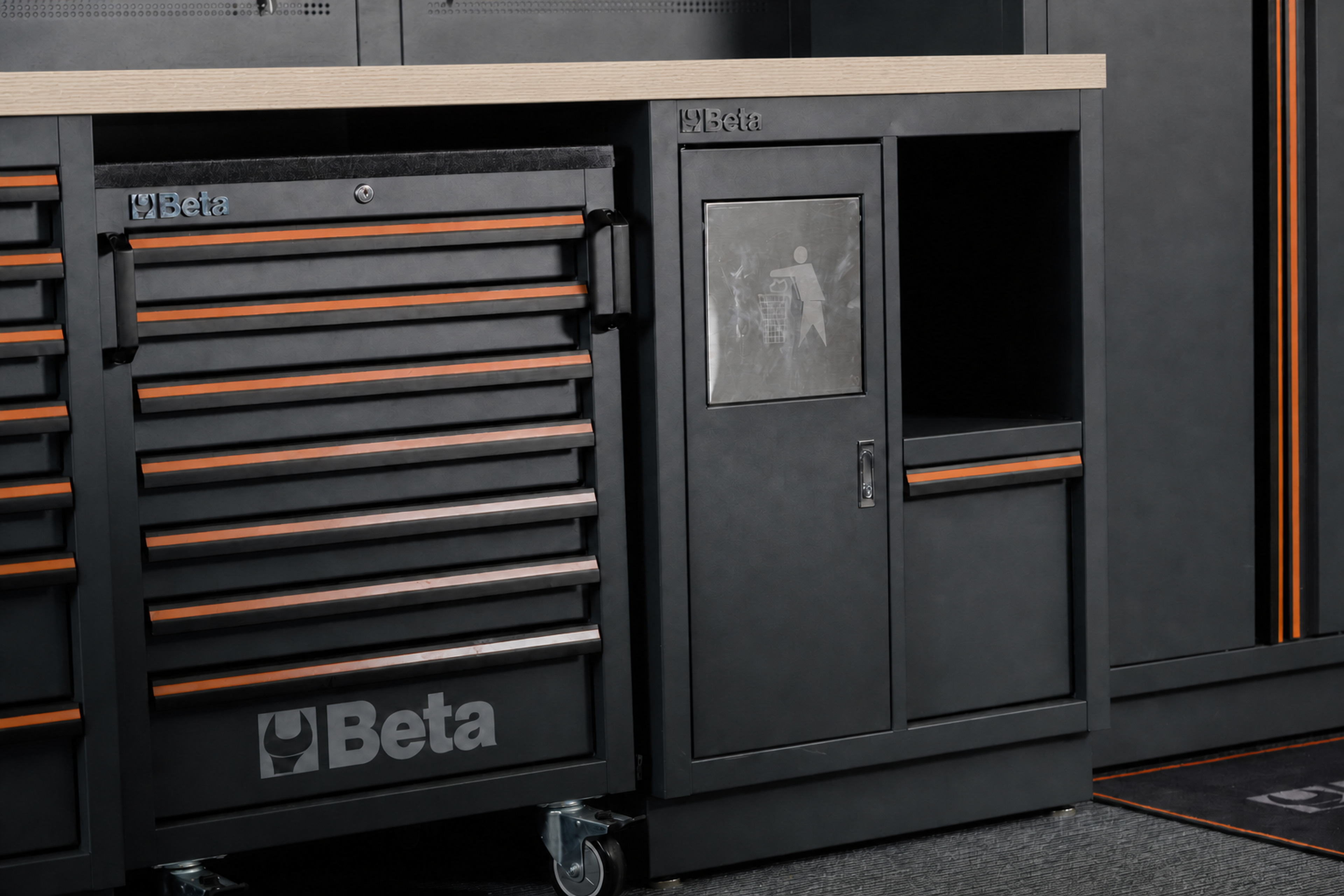 Beta werkplaatssysteem C45PRO 2.0, houten blad, inclusief 268-delig gereedschapset Image 2